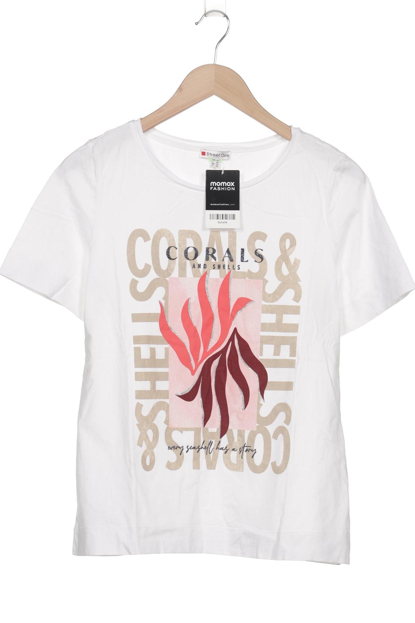 

Street One Damen T-Shirt, weiß, Gr. 40