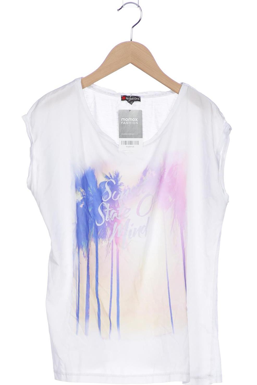 

Street One Damen T-Shirt, weiß, Gr. 38