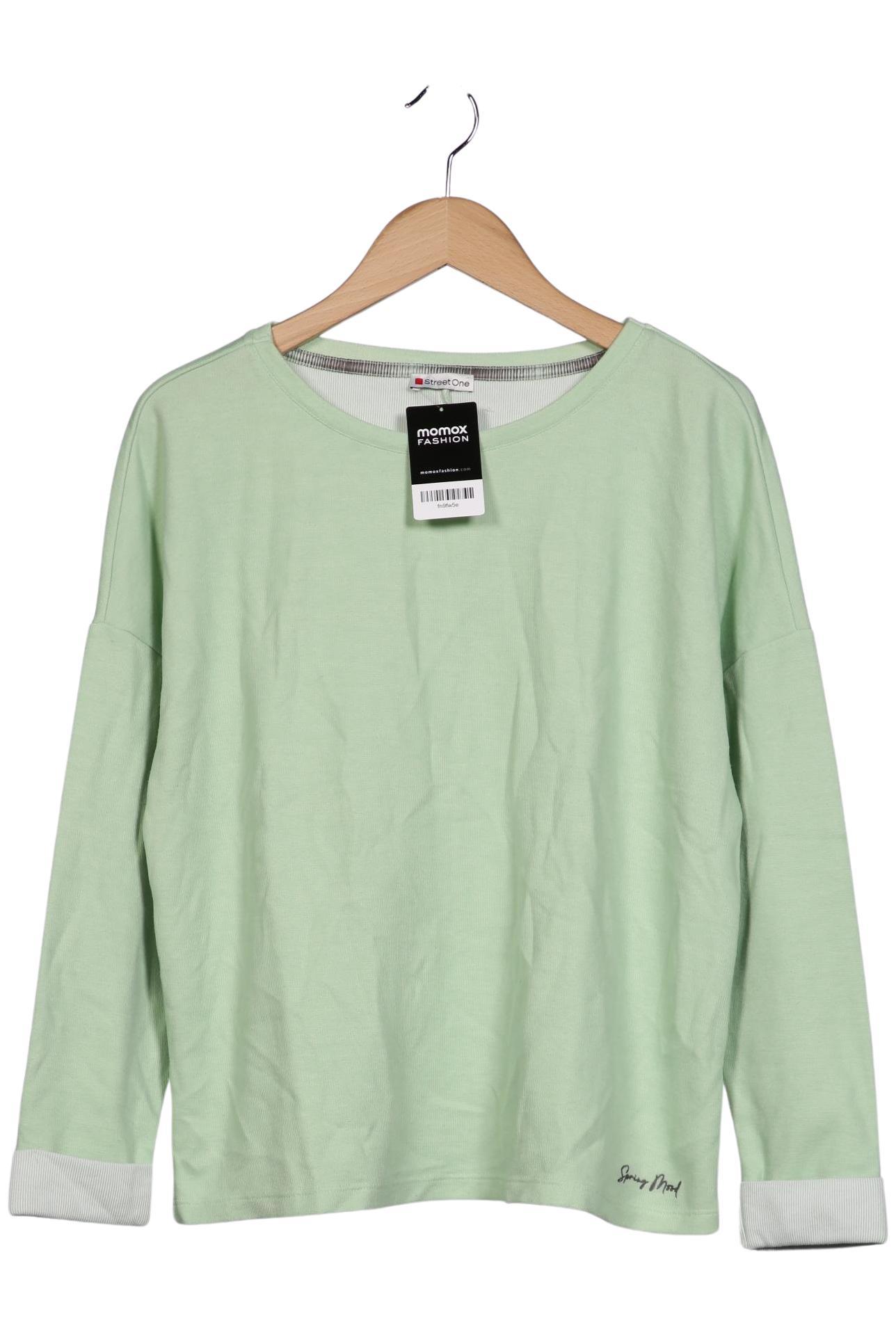 

Street One Damen Sweatshirt, hellgrün, Gr. 48