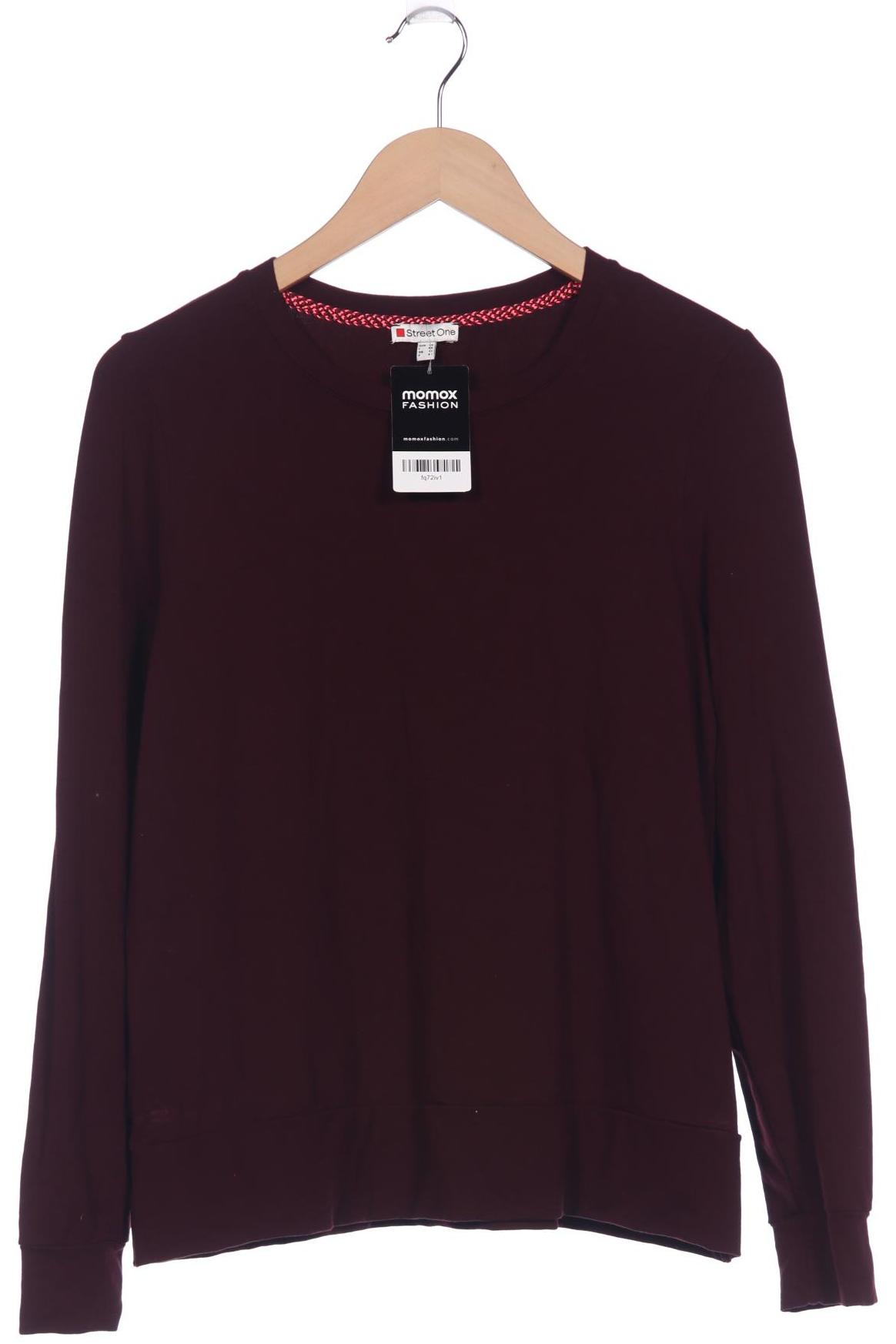 

Street One Damen Langarmshirt, bordeaux, Gr. 40