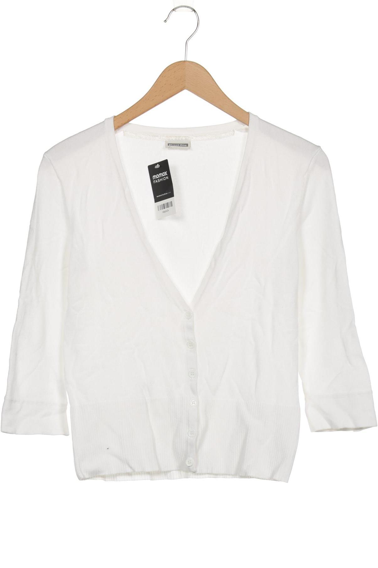

Street One Damen Strickjacke, weiß, Gr. 40
