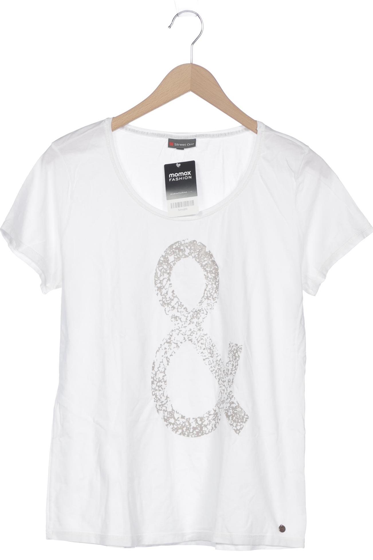 

Street One Damen T-Shirt, weiß, Gr. 42