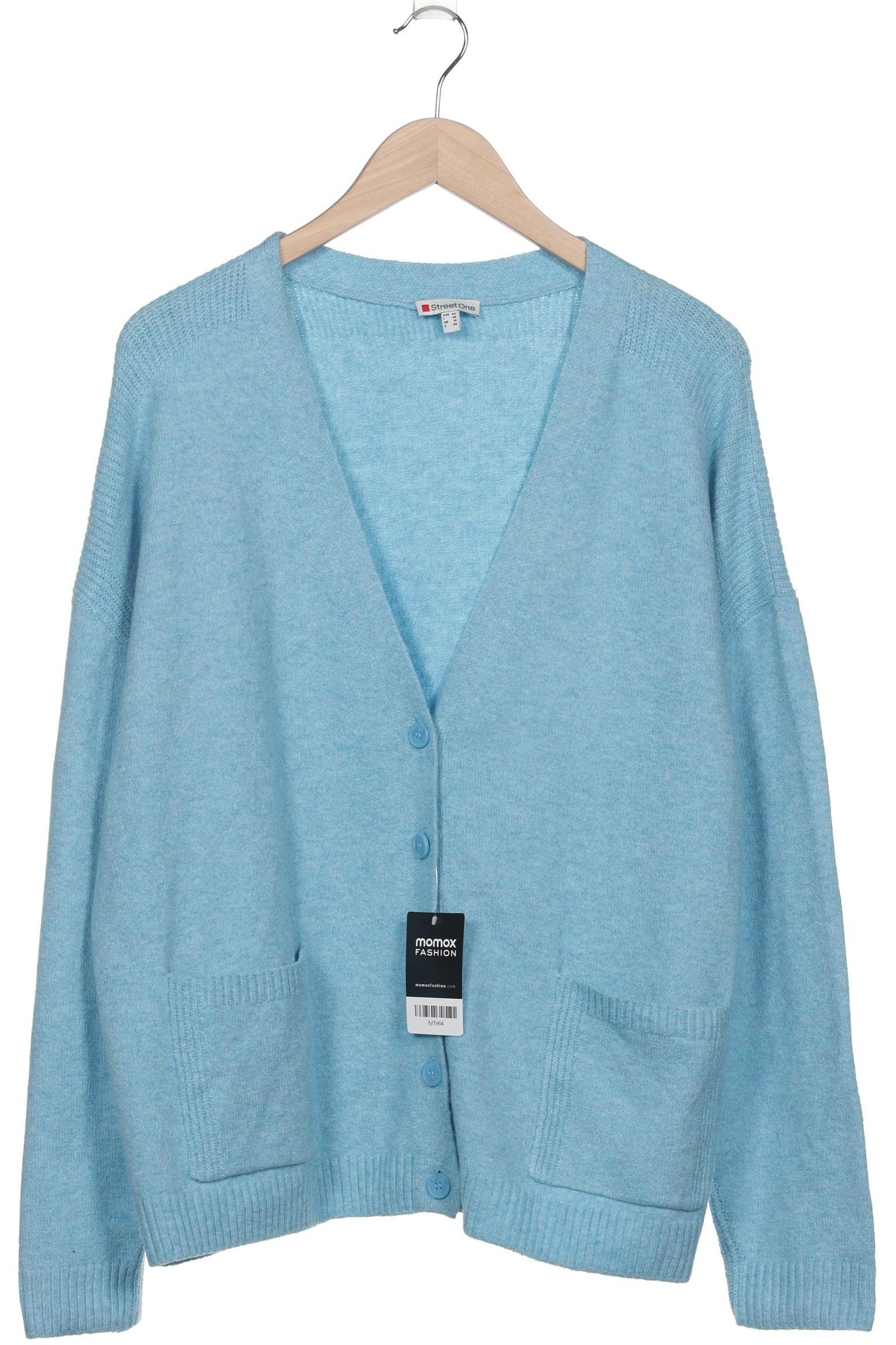 

Street One Damen Strickjacke, hellblau, Gr. 44