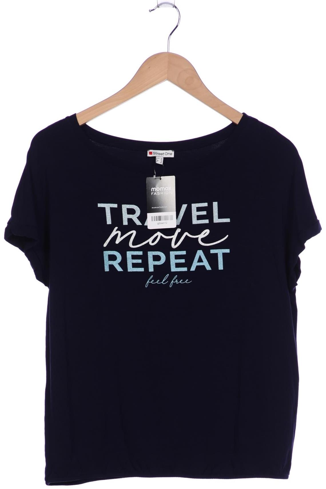 

Street One Damen T-Shirt, marineblau, Gr. 38