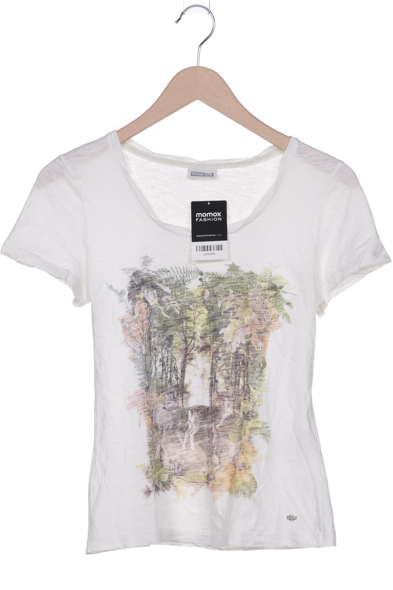 

Street One Damen T-Shirt, weiß, Gr. 38