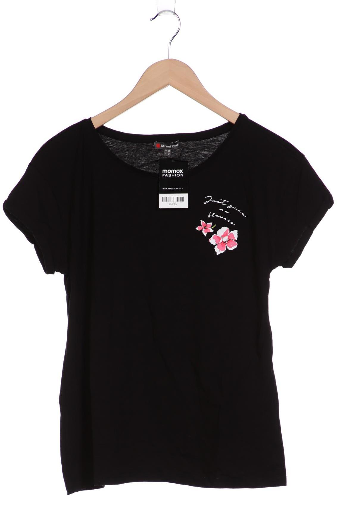 

Street One Damen T-Shirt, schwarz, Gr. 42