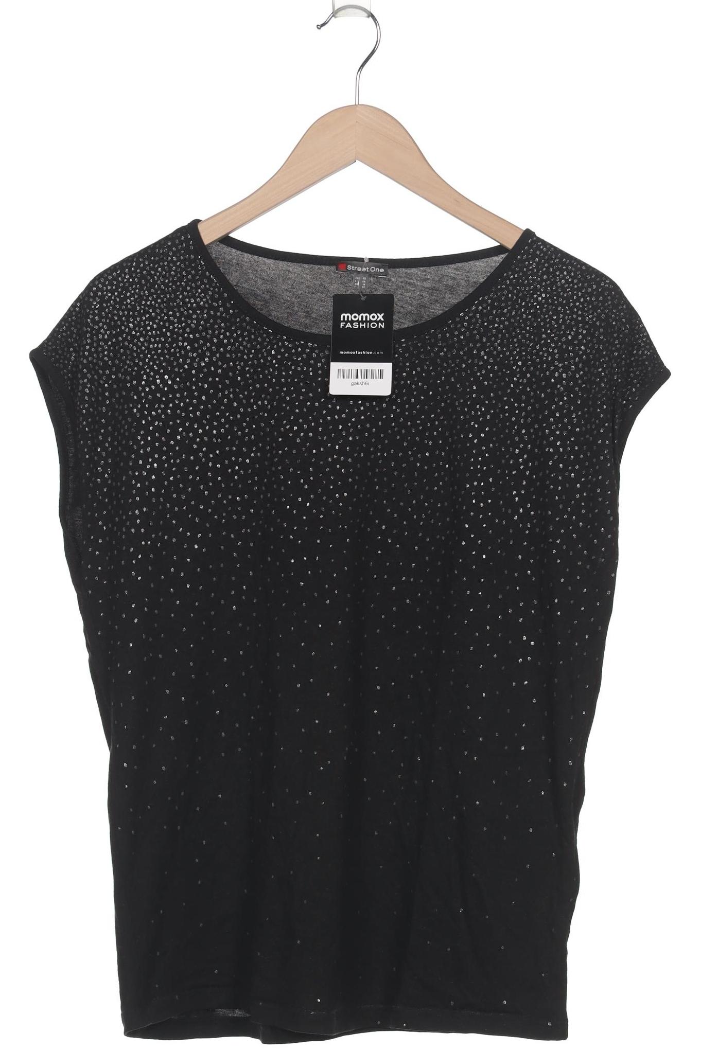 

Street One Damen T-Shirt, schwarz, Gr. 40