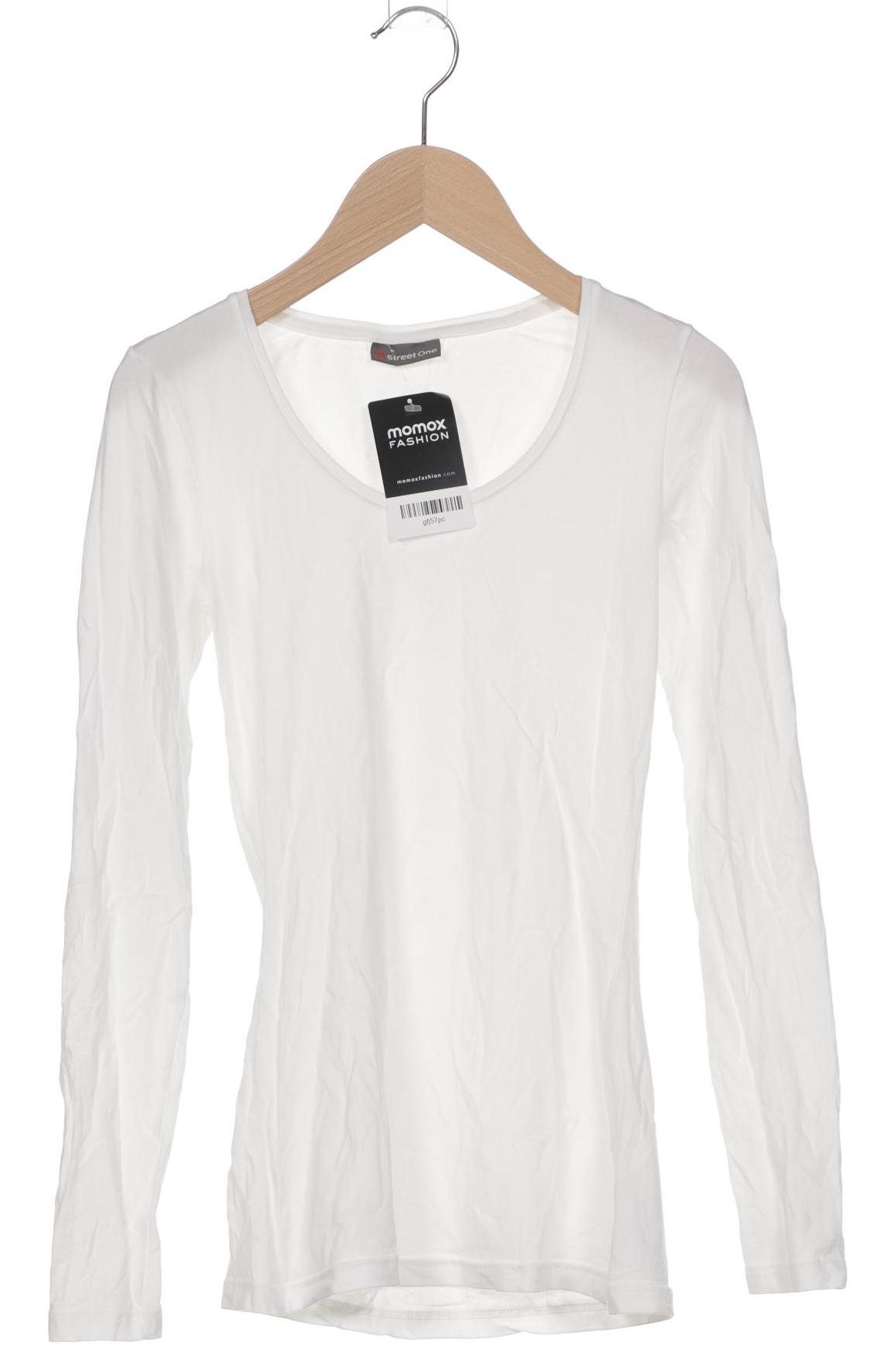 

Street One Damen Langarmshirt, weiß, Gr. 34