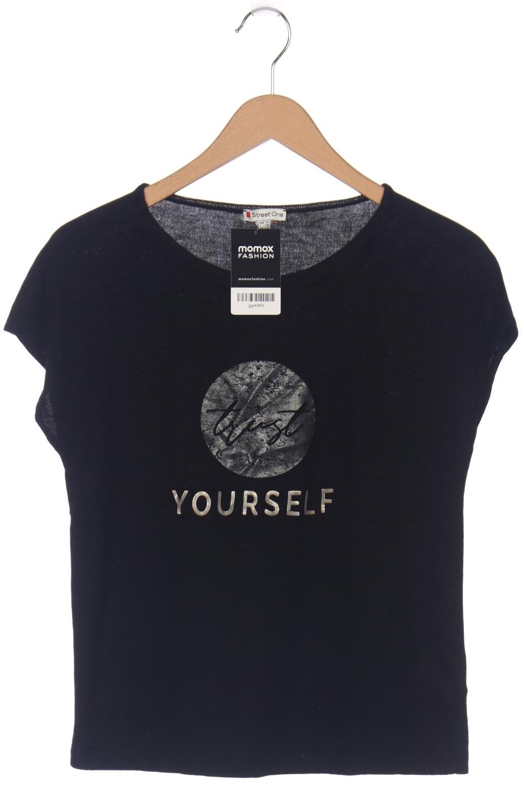 

Street One Damen T-Shirt, schwarz, Gr. 34