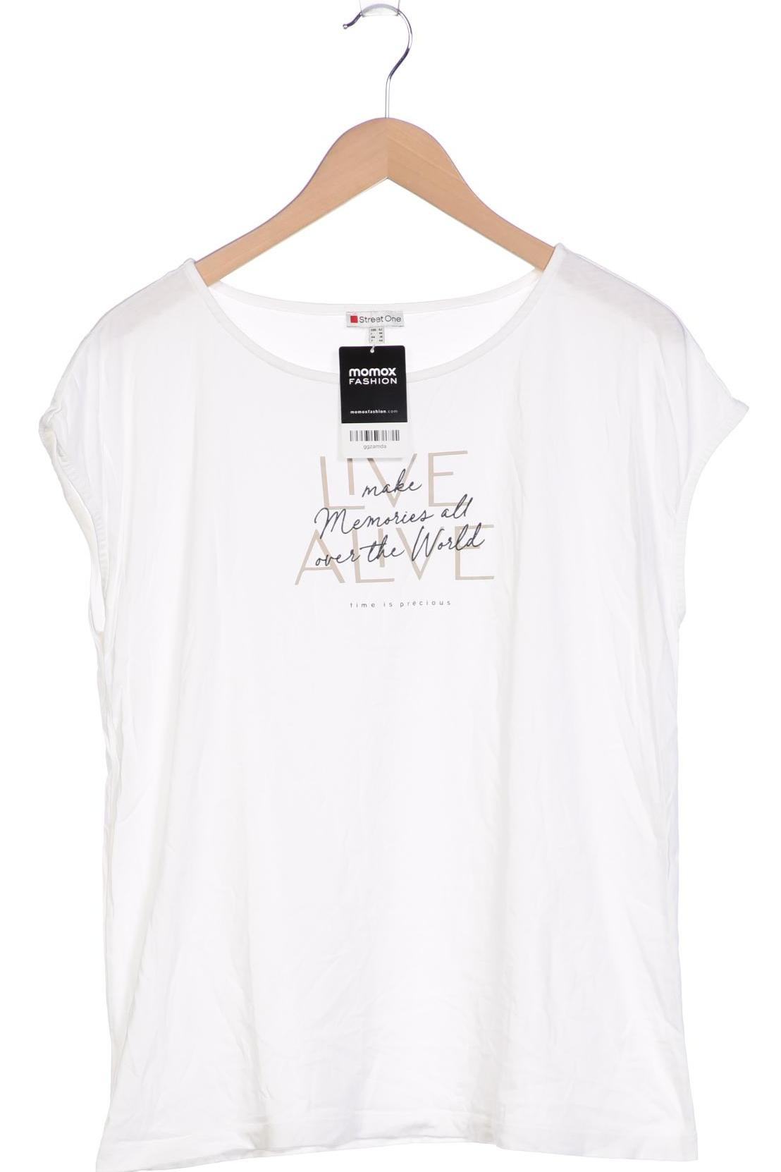 

Street One Damen T-Shirt, weiß, Gr. 42