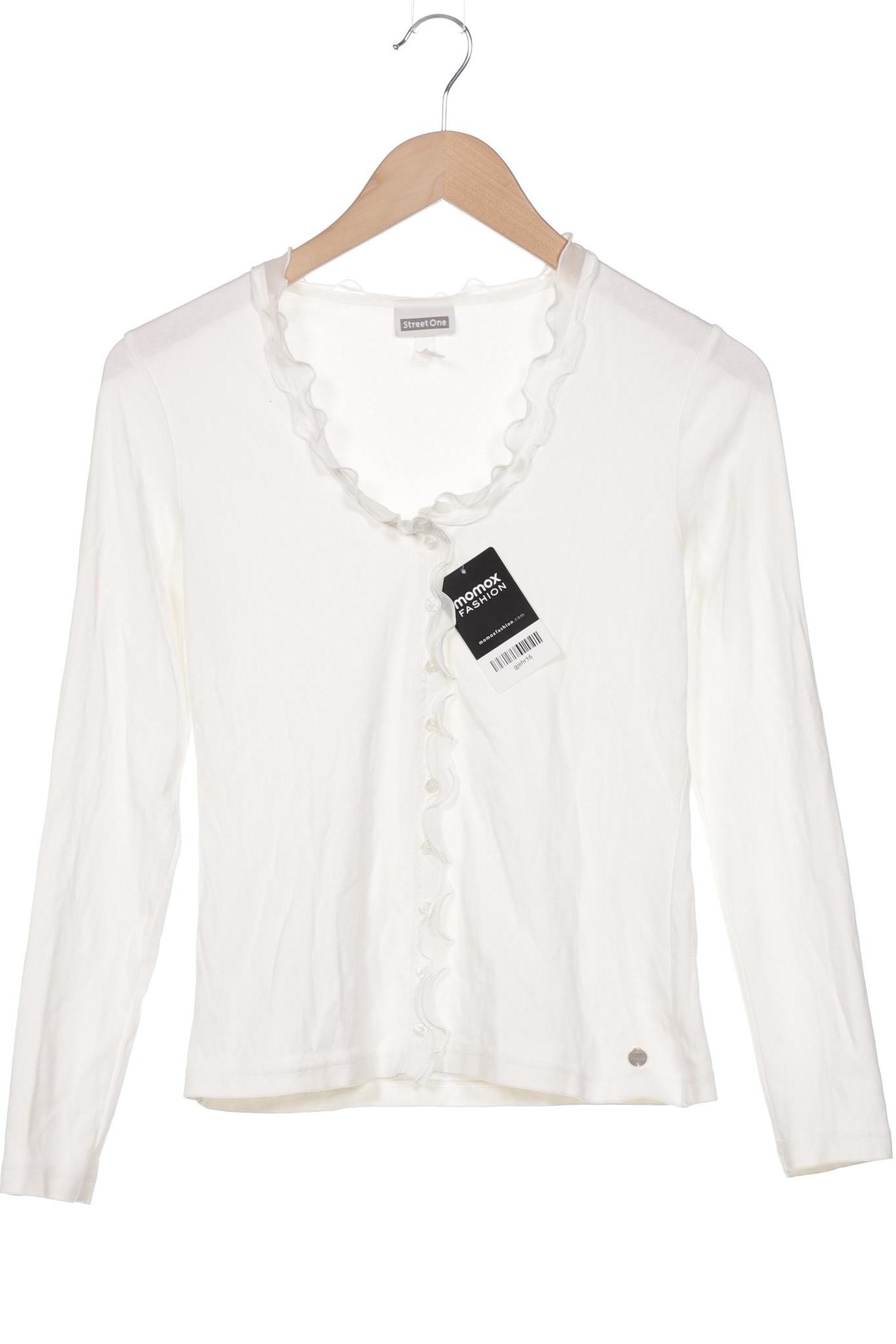 

Street One Damen Strickjacke, cremeweiß, Gr. 36