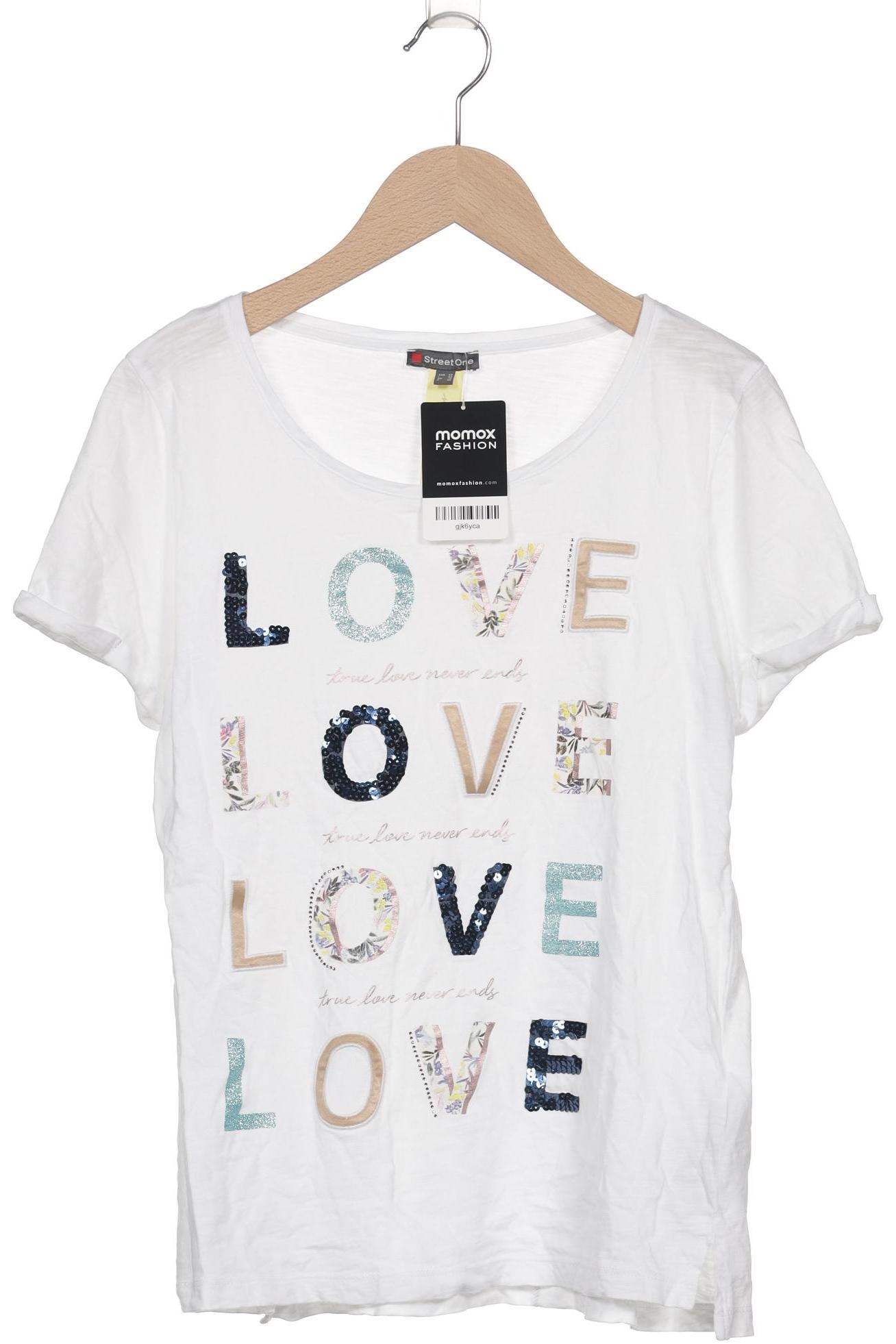 

Street One Damen T-Shirt, weiß, Gr. 36