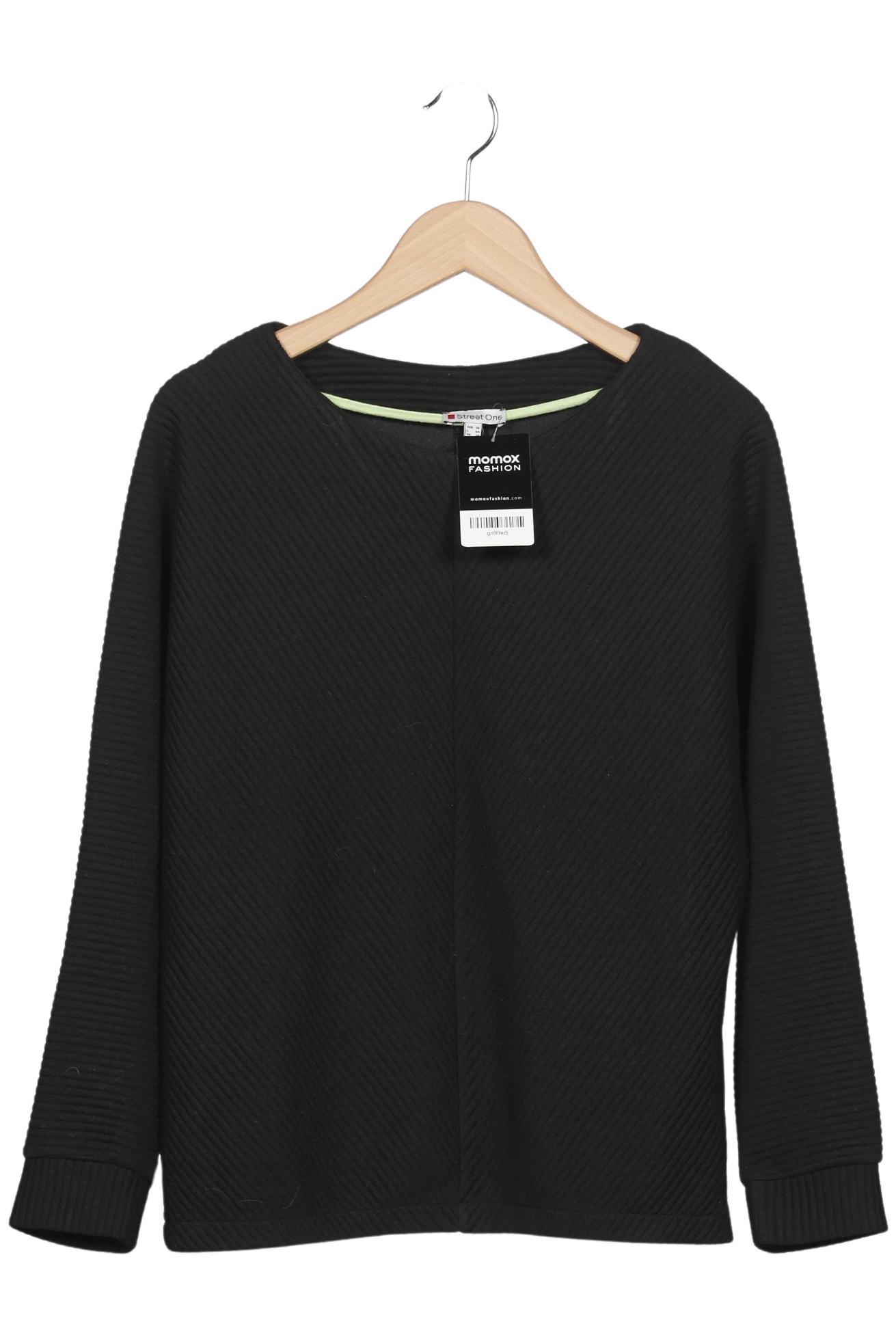 

Street One Damen Sweatshirt, schwarz, Gr. 36