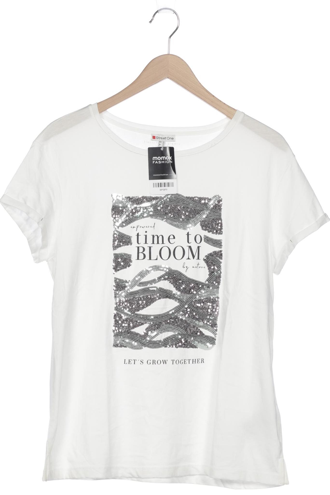 

Street One Damen T-Shirt, weiß, Gr. 40