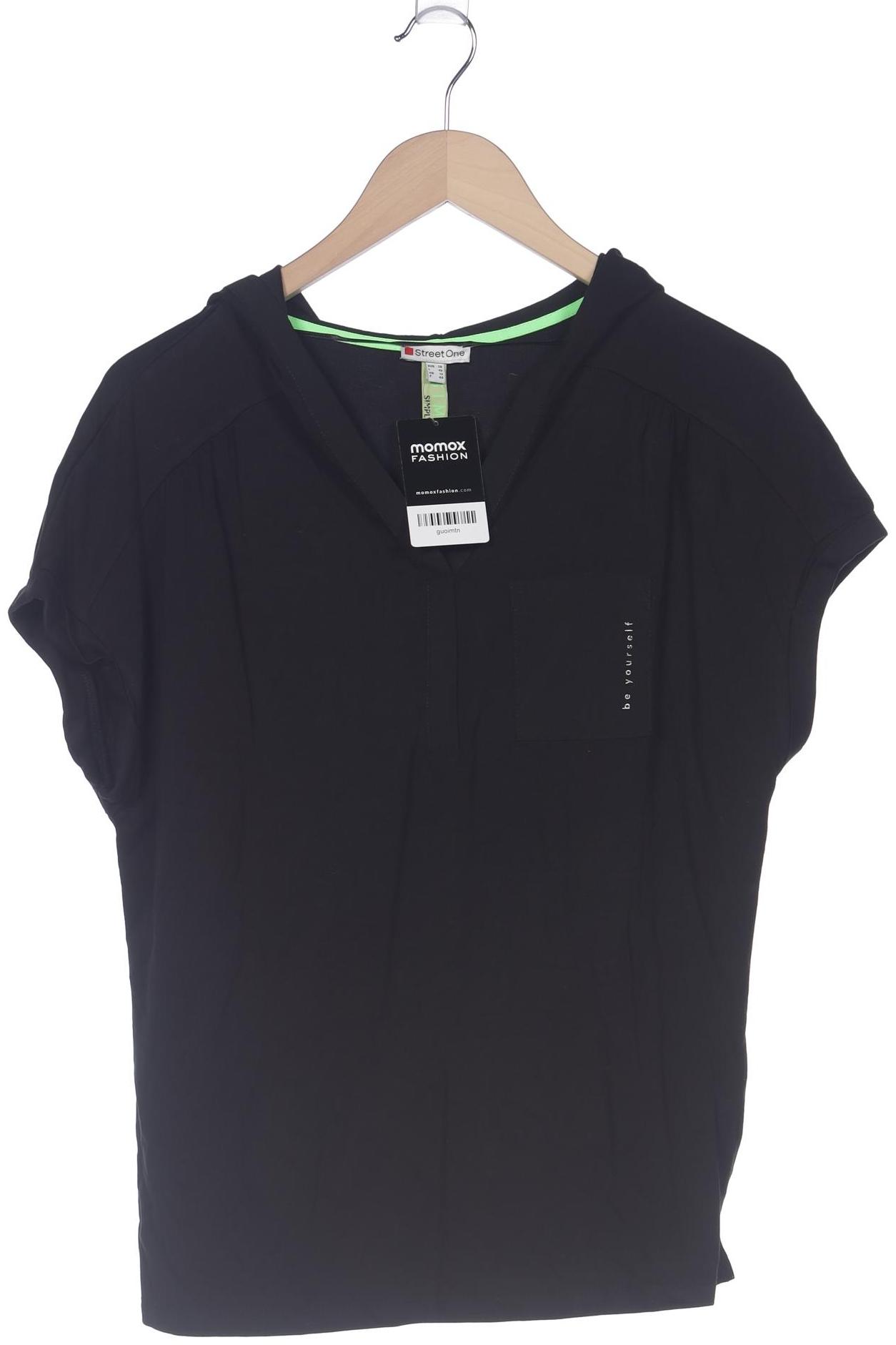 

Street One Damen T-Shirt, schwarz, Gr. 38