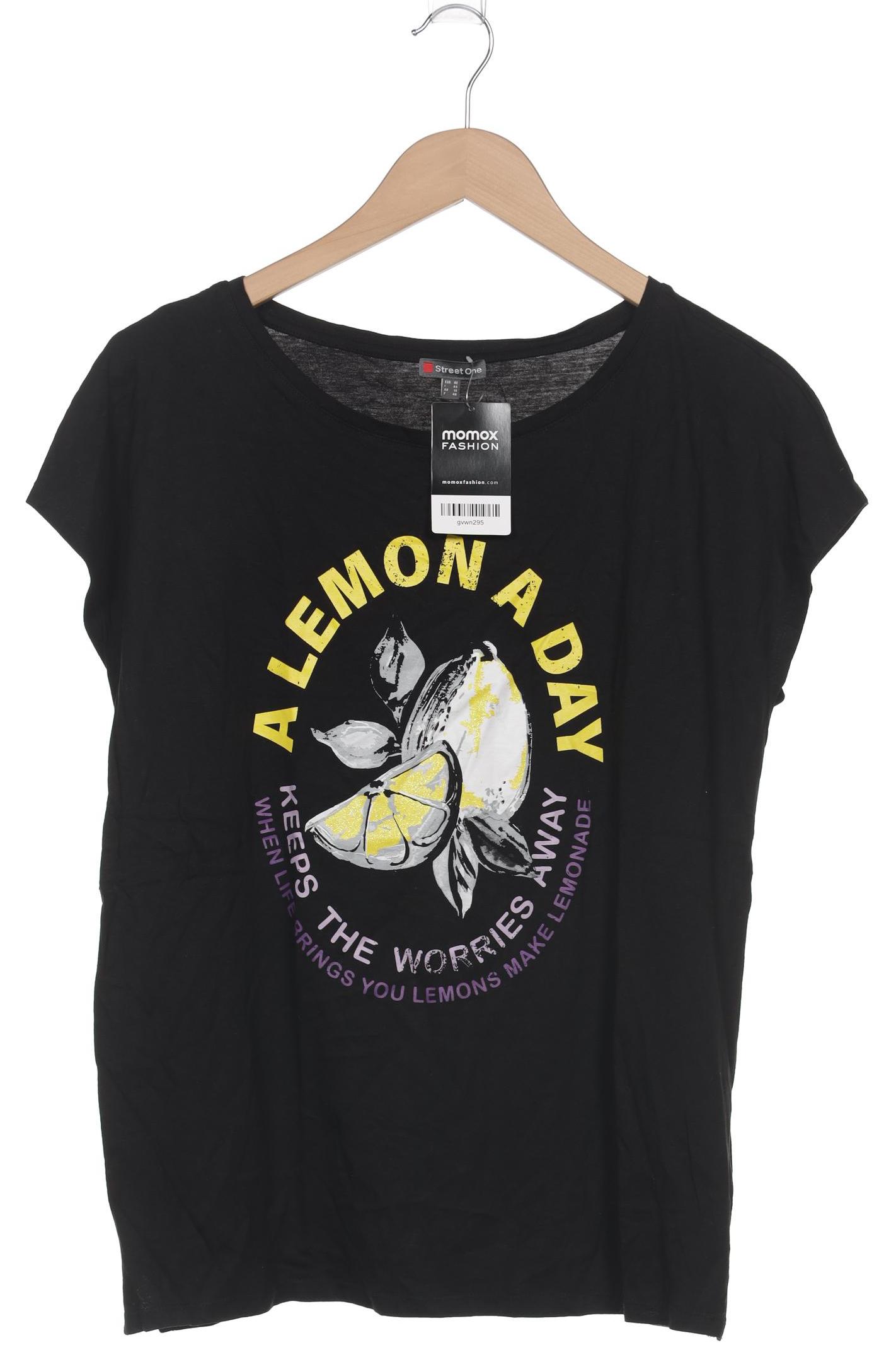 

Street One Damen T-Shirt, schwarz, Gr. 42