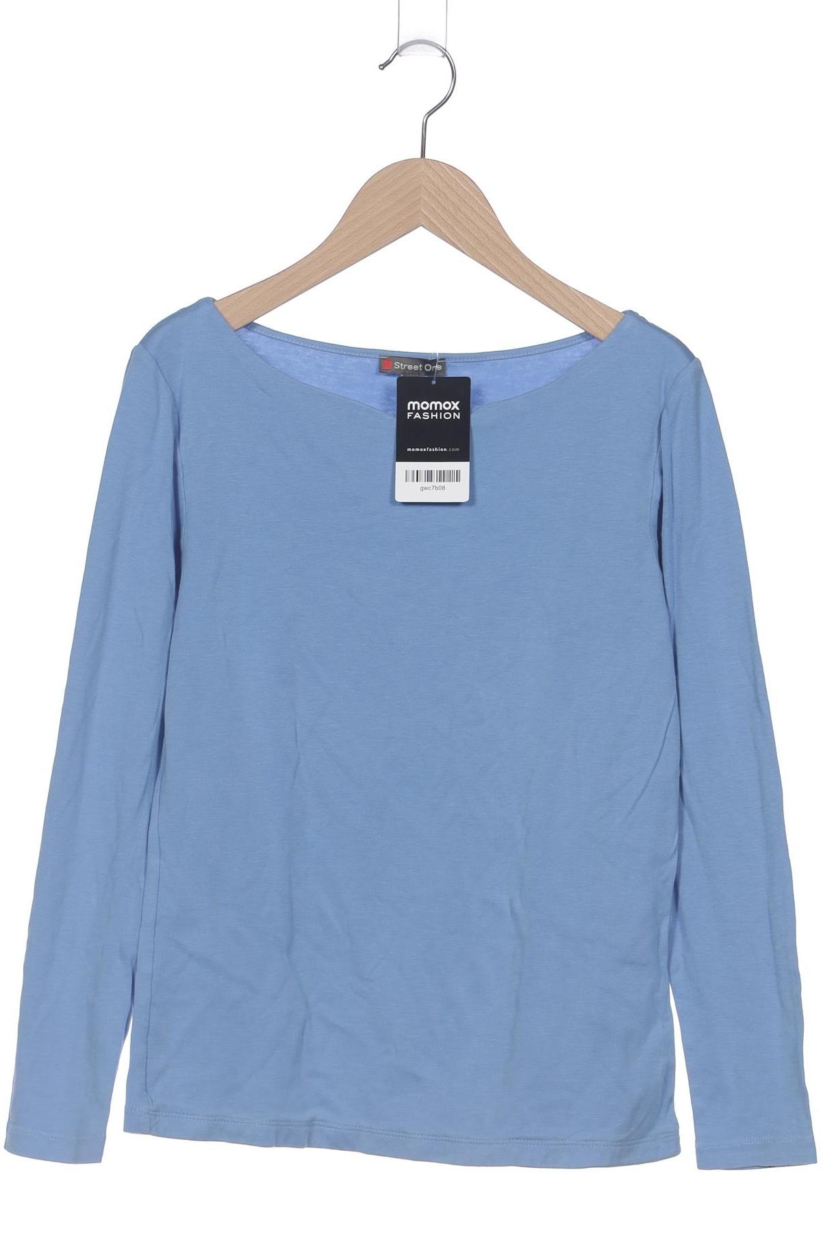 

Street One Damen Langarmshirt, blau, Gr. 36
