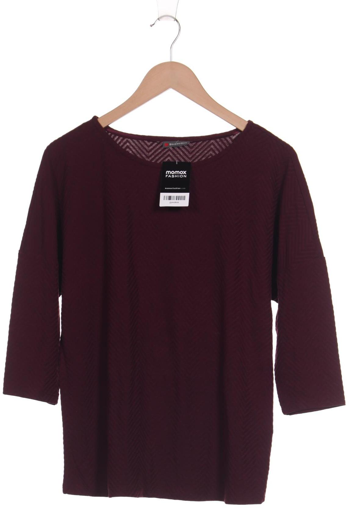 

Street One Damen Langarmshirt, bordeaux, Gr. 40