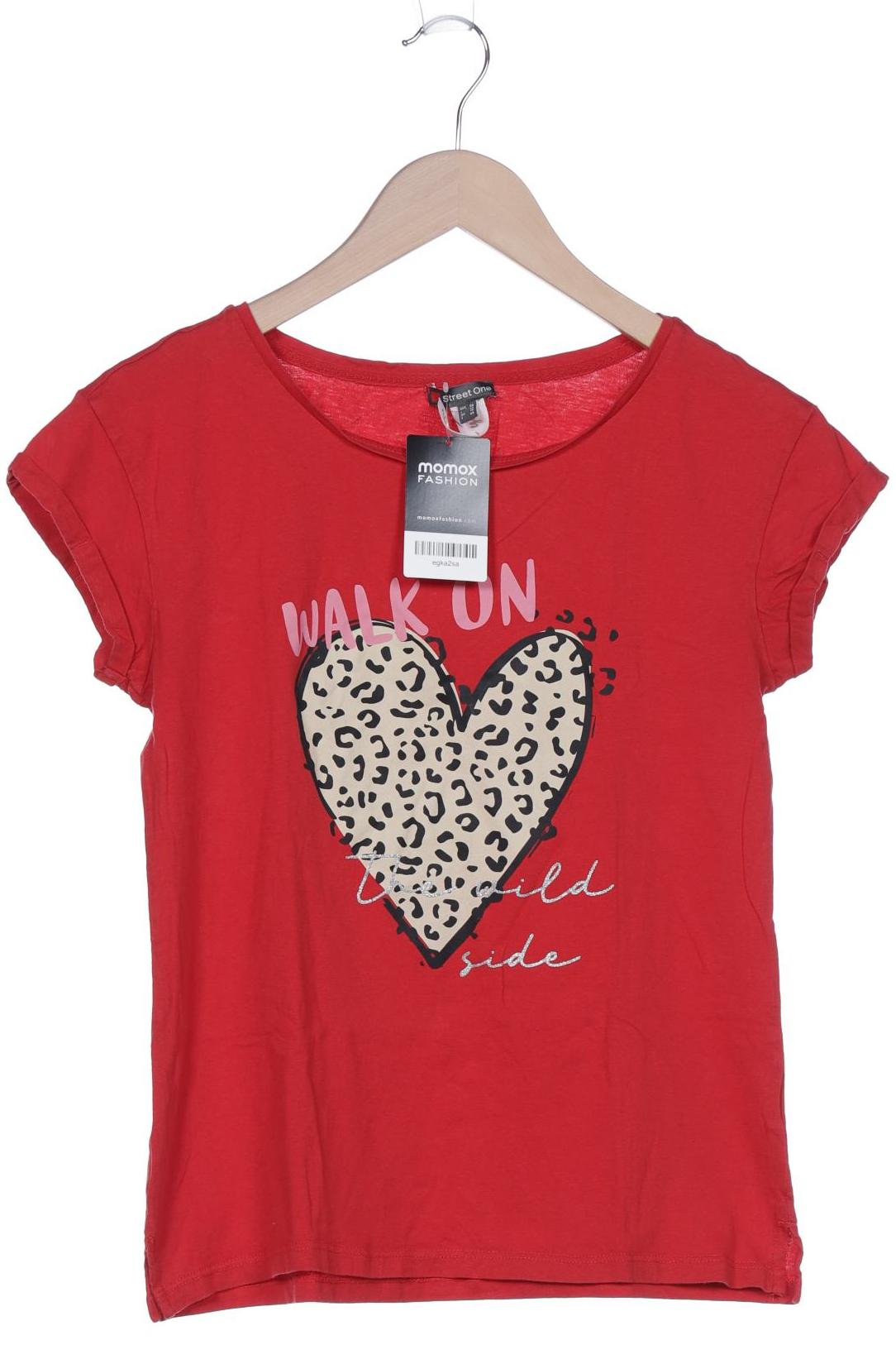 

Street One Damen T-Shirt, rot, Gr. 36