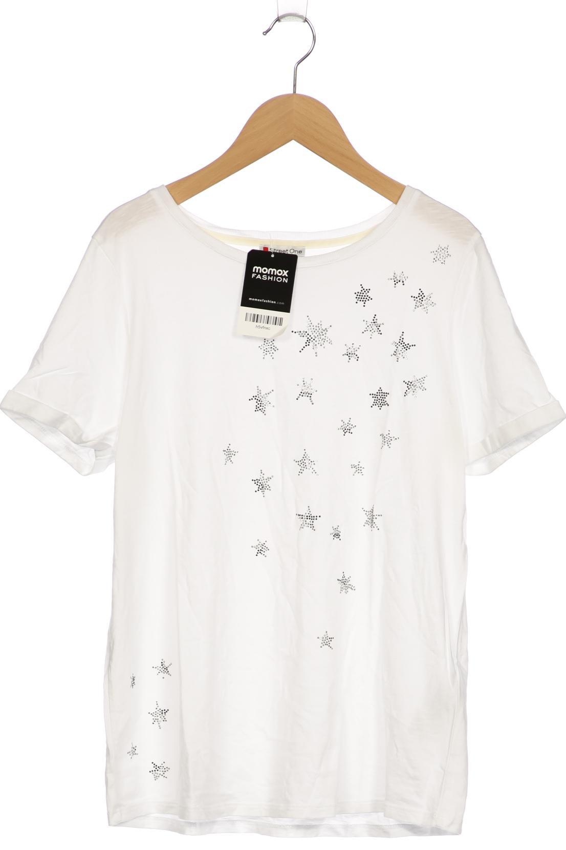 

Street One Damen T-Shirt, weiß, Gr. 40