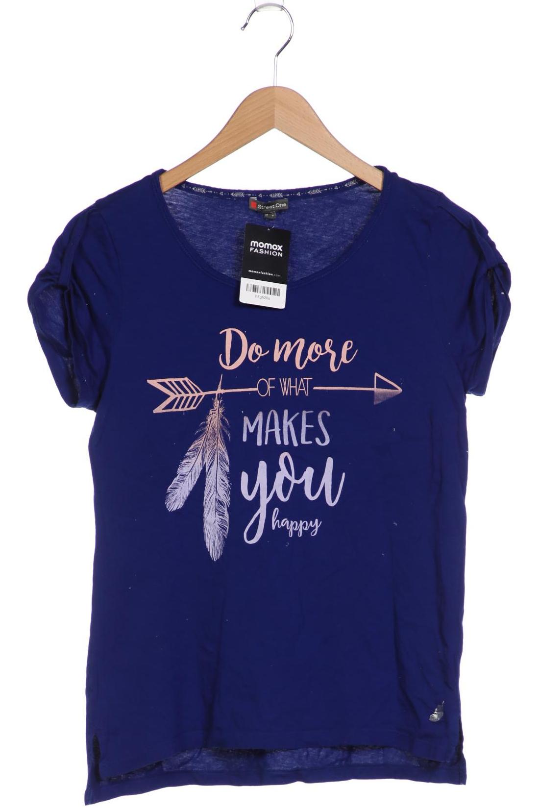 

Street One Damen T-Shirt, blau, Gr. 38