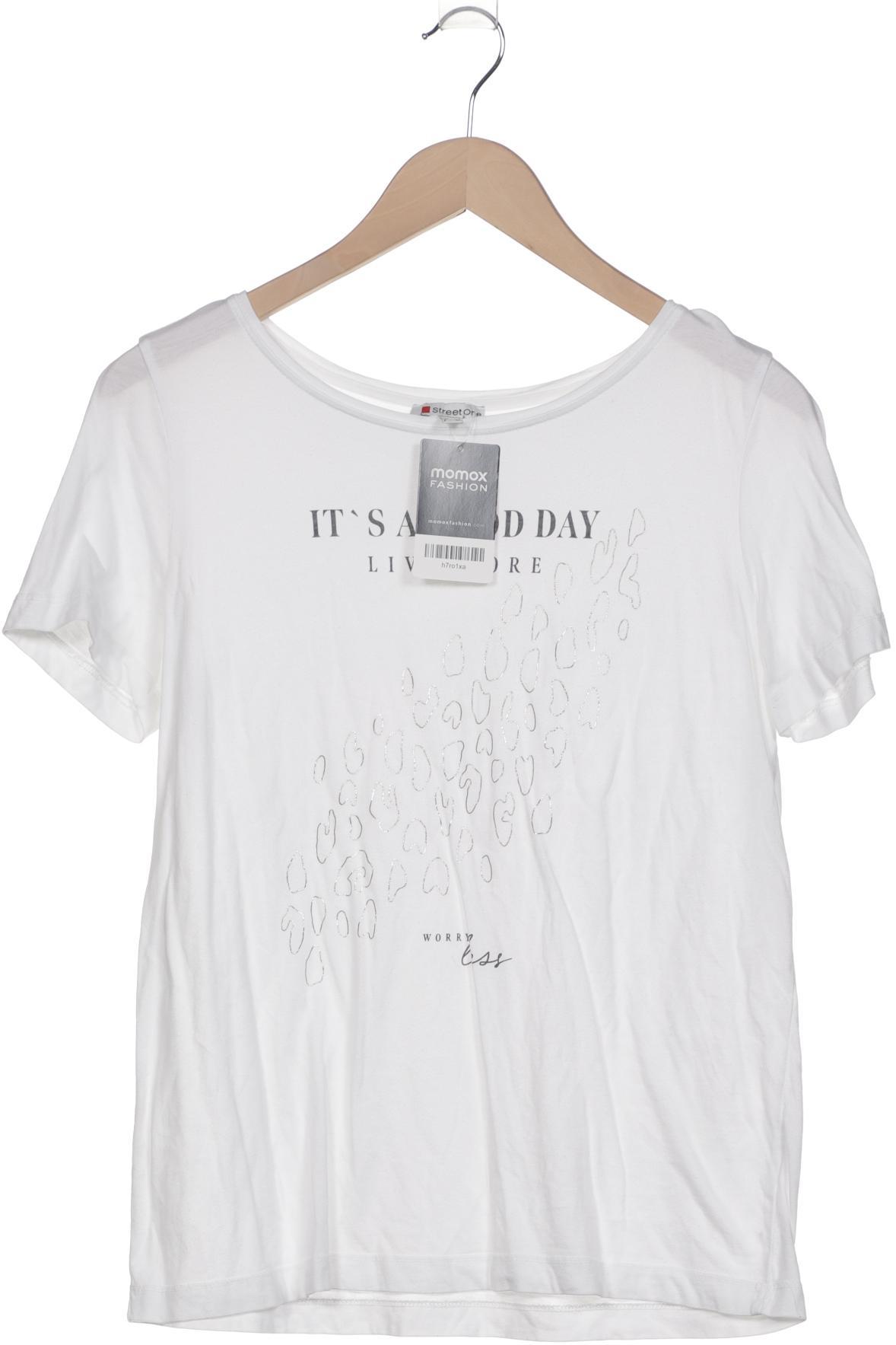 

Street One Damen T-Shirt, weiß, Gr. 38