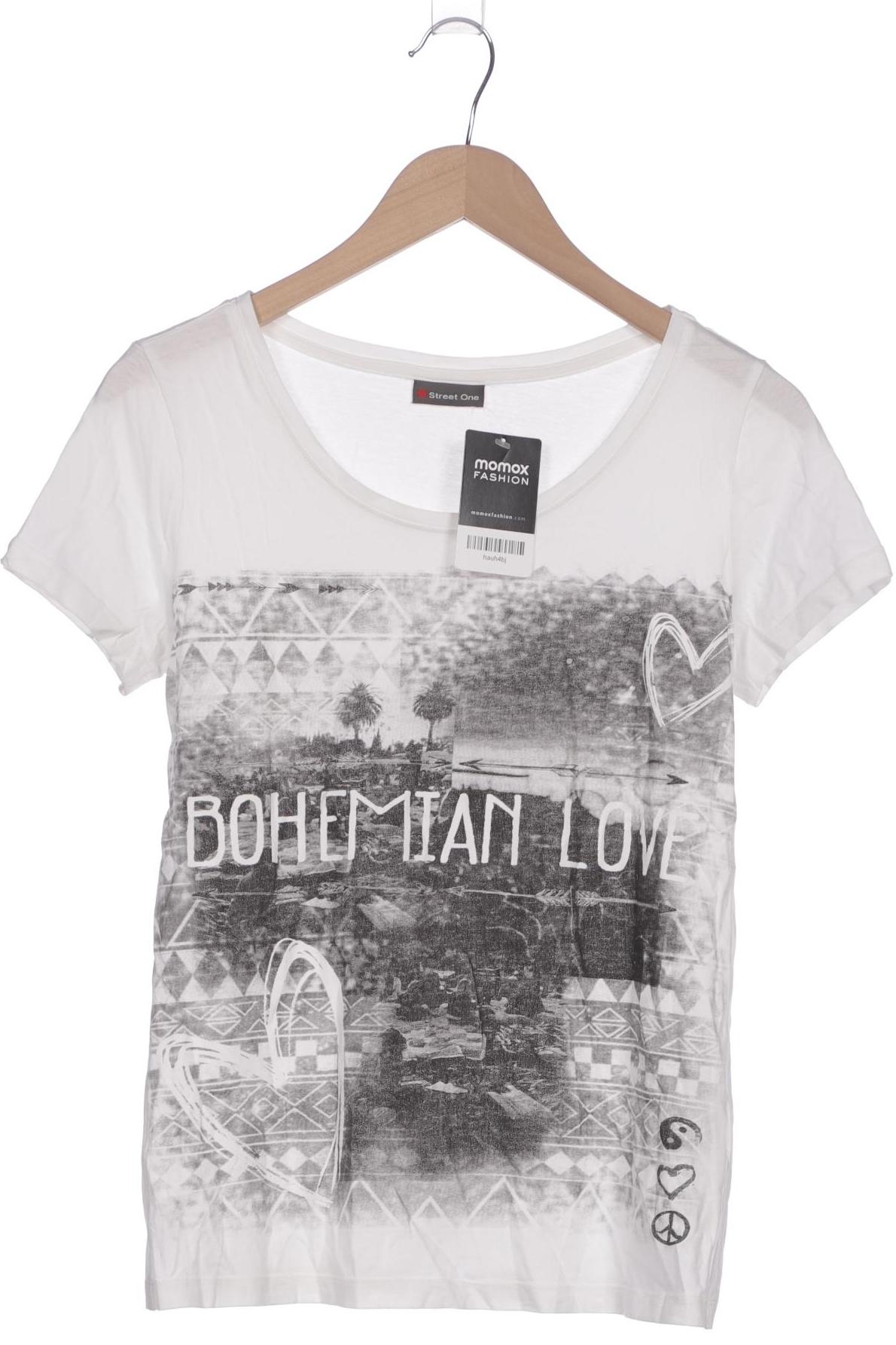 

Street One Damen T-Shirt, weiß, Gr. 38