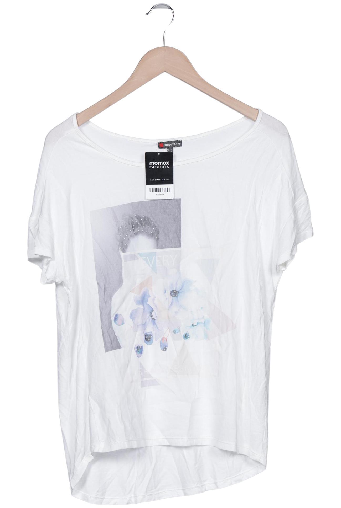 

Street One Damen T-Shirt, weiß, Gr. 38