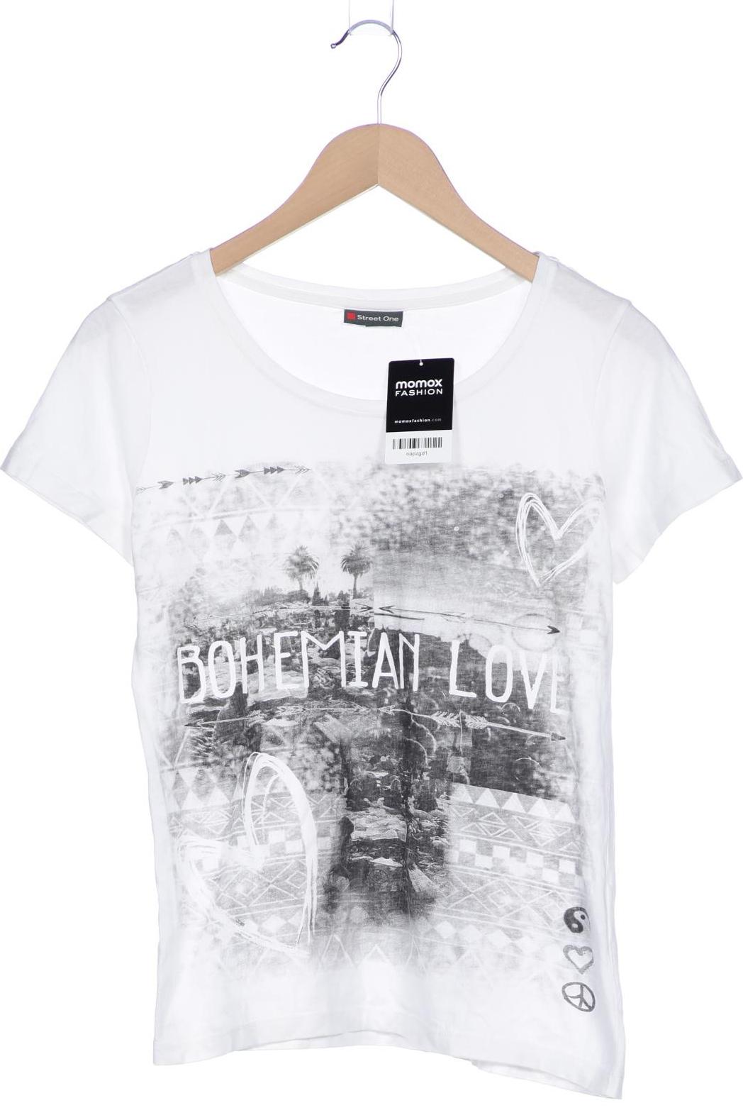 

Street One Damen T-Shirt, weiß, Gr. 36