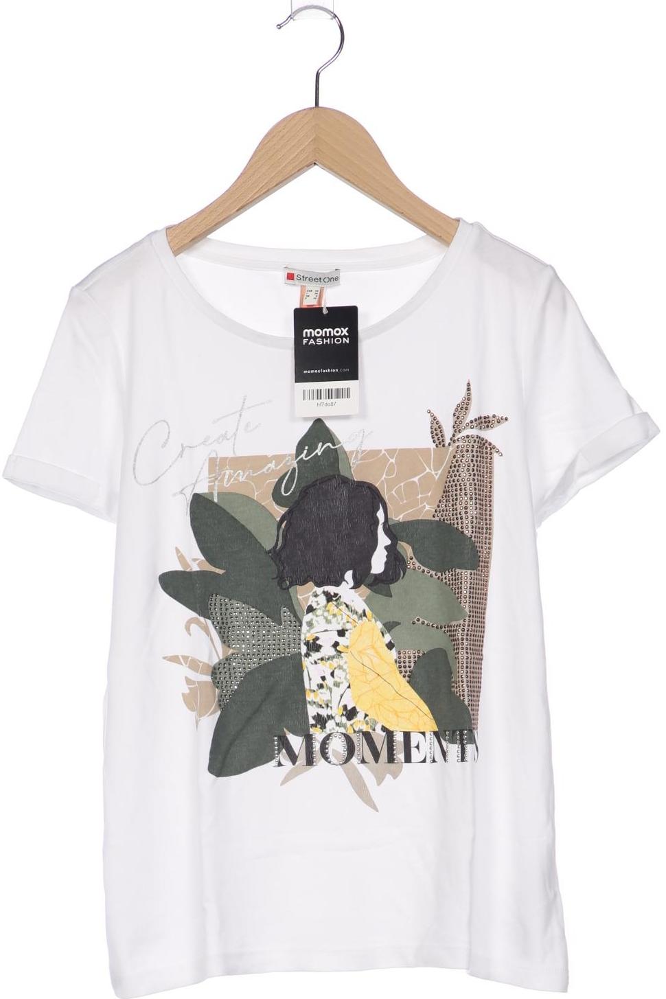 

Street One Damen T-Shirt, weiß, Gr. 34
