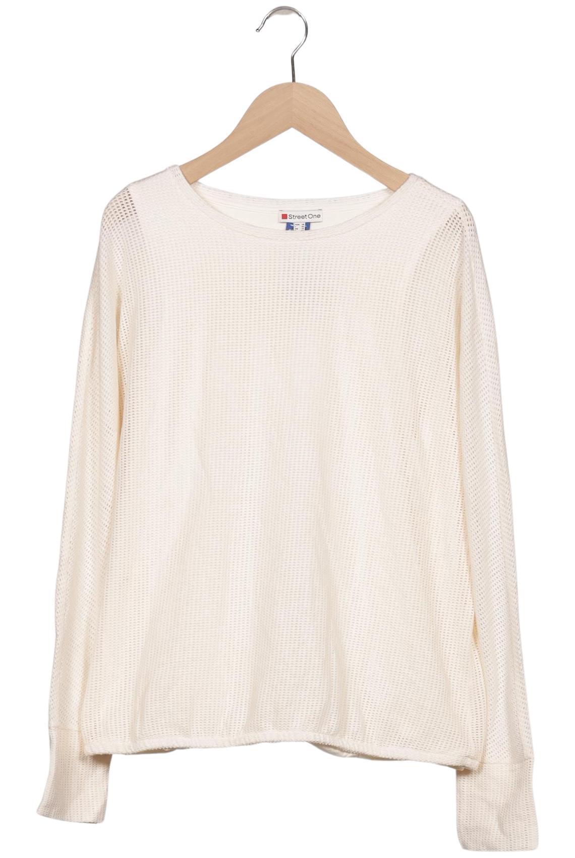 

Street One Damen Langarmshirt, cremeweiß, Gr. 38