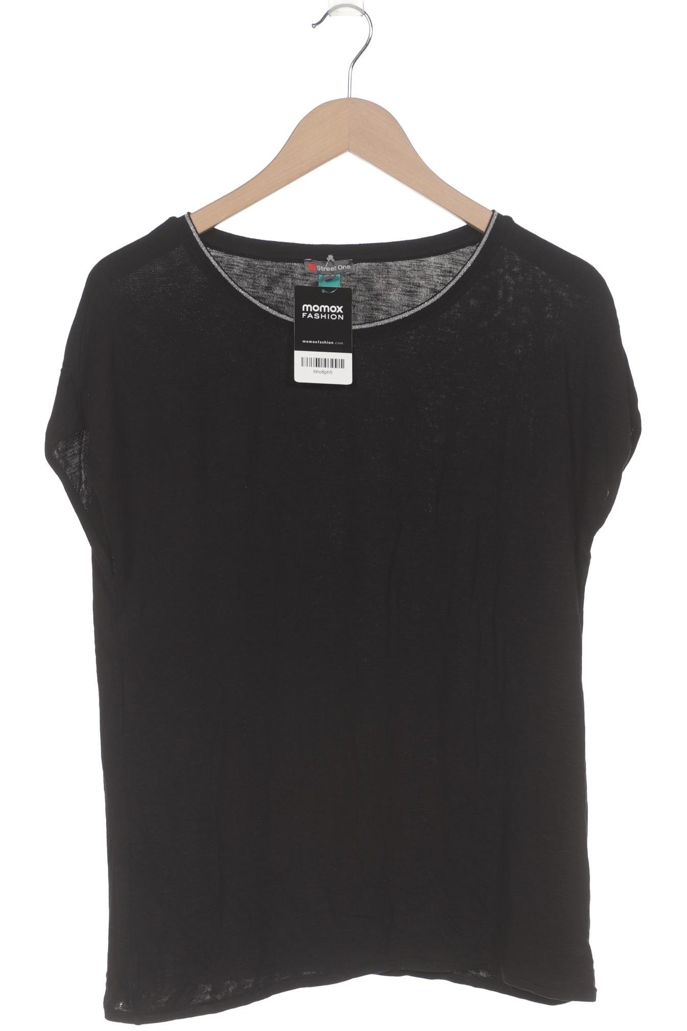 

Street One Damen T-Shirt, schwarz, Gr. 42