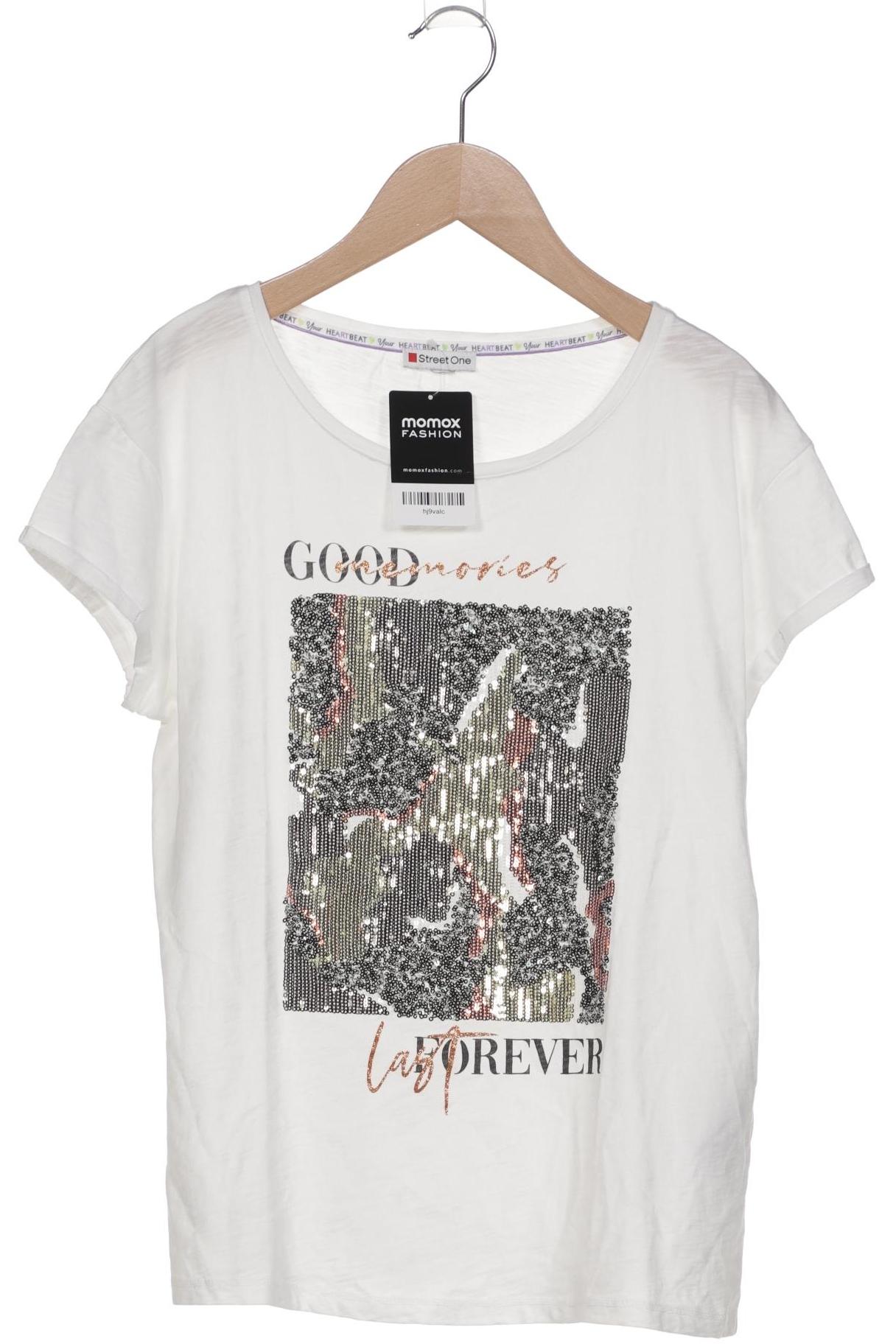 

Street One Damen T-Shirt, weiß, Gr. 38