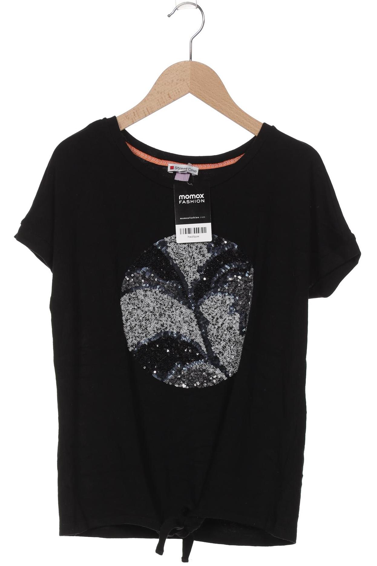 

Street One Damen T-Shirt, schwarz, Gr. 34