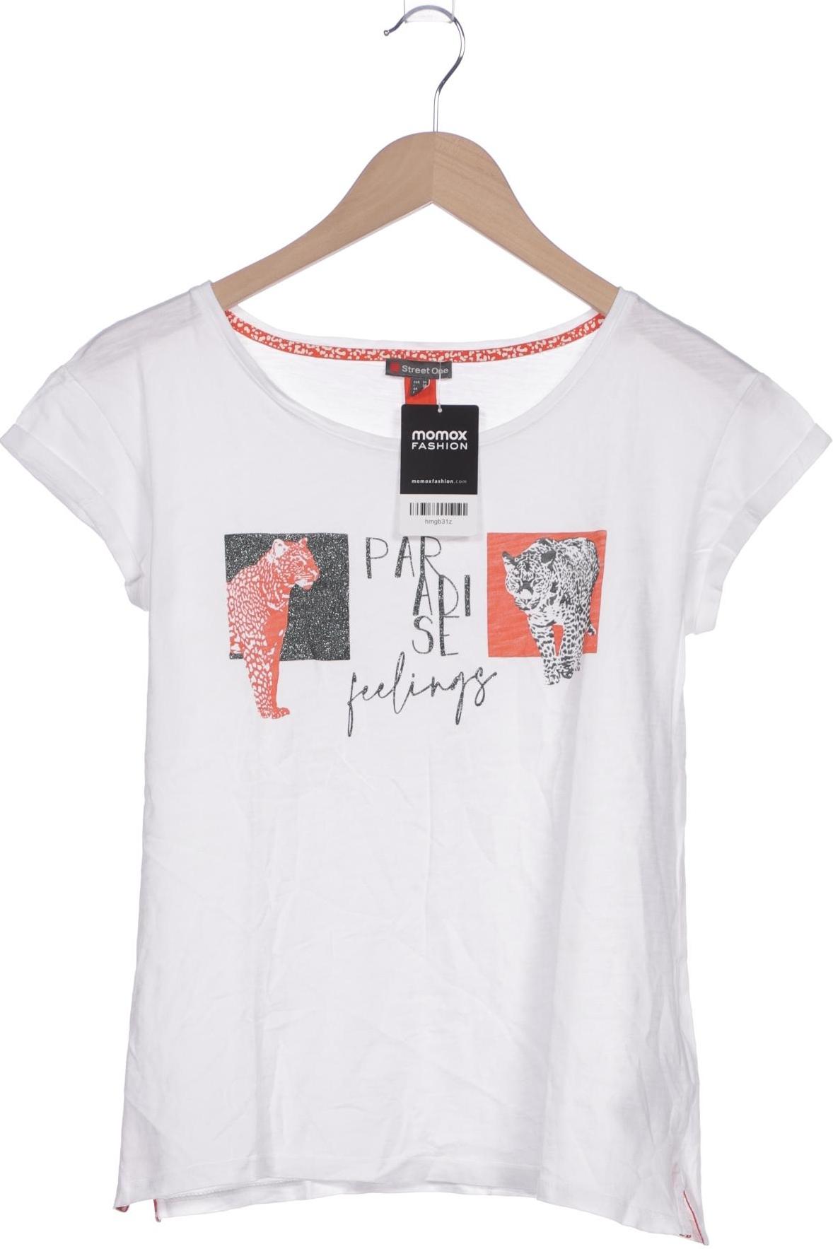 

Street One Damen T-Shirt, weiß, Gr. 34