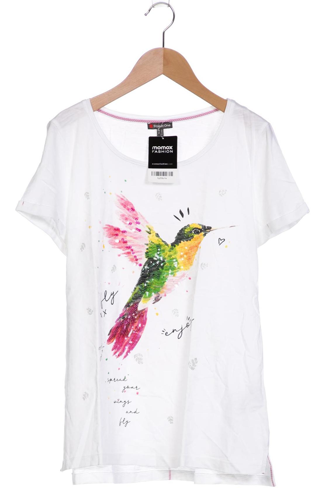 

Street One Damen T-Shirt, weiß, Gr. 38