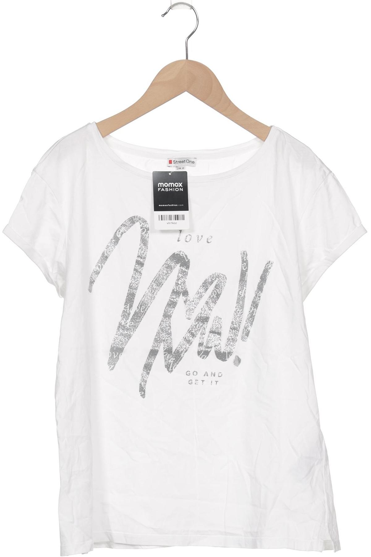 

Street One Damen T-Shirt, weiß, Gr. 40