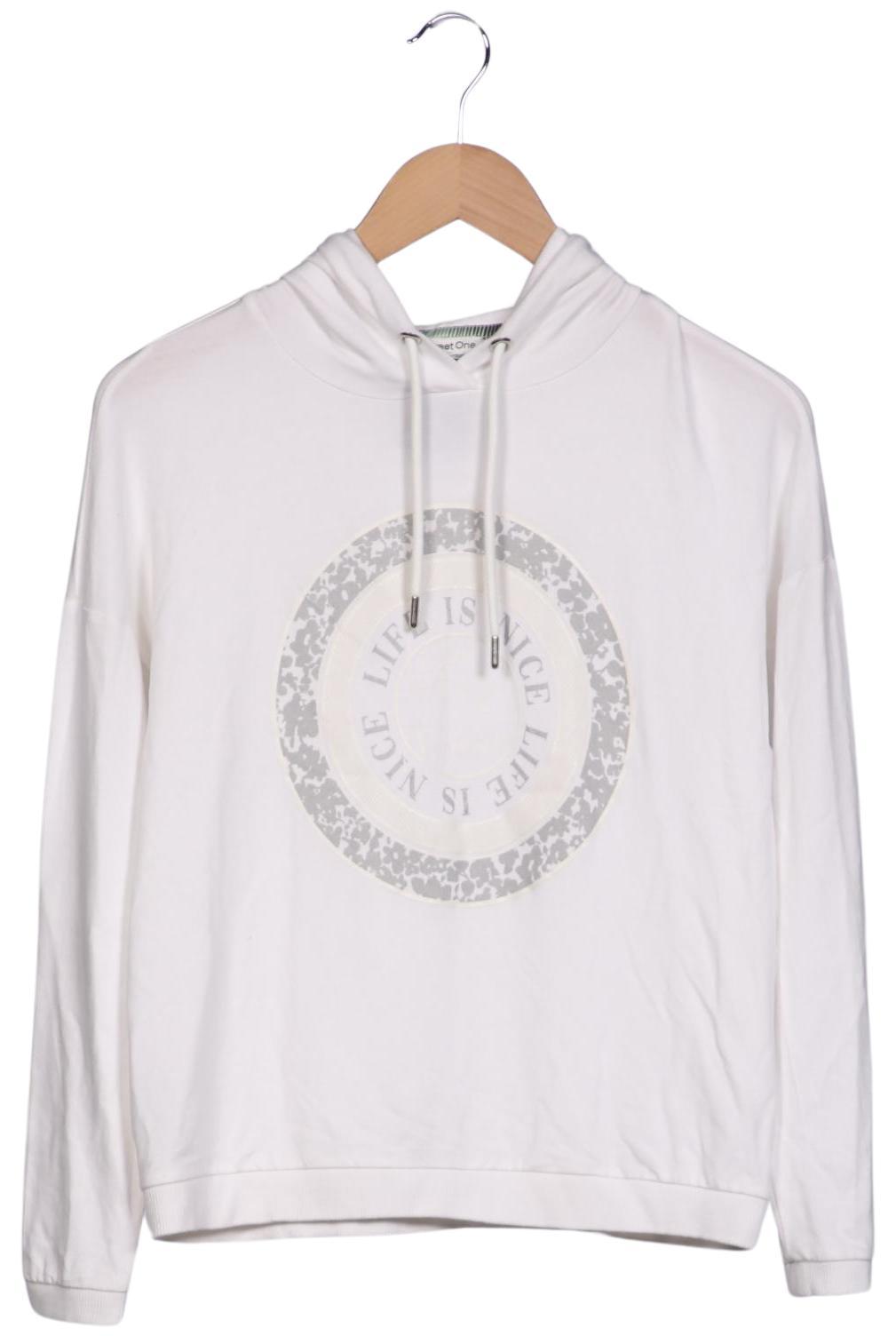 

Street One Damen Kapuzenpullover, weiß, Gr. 34