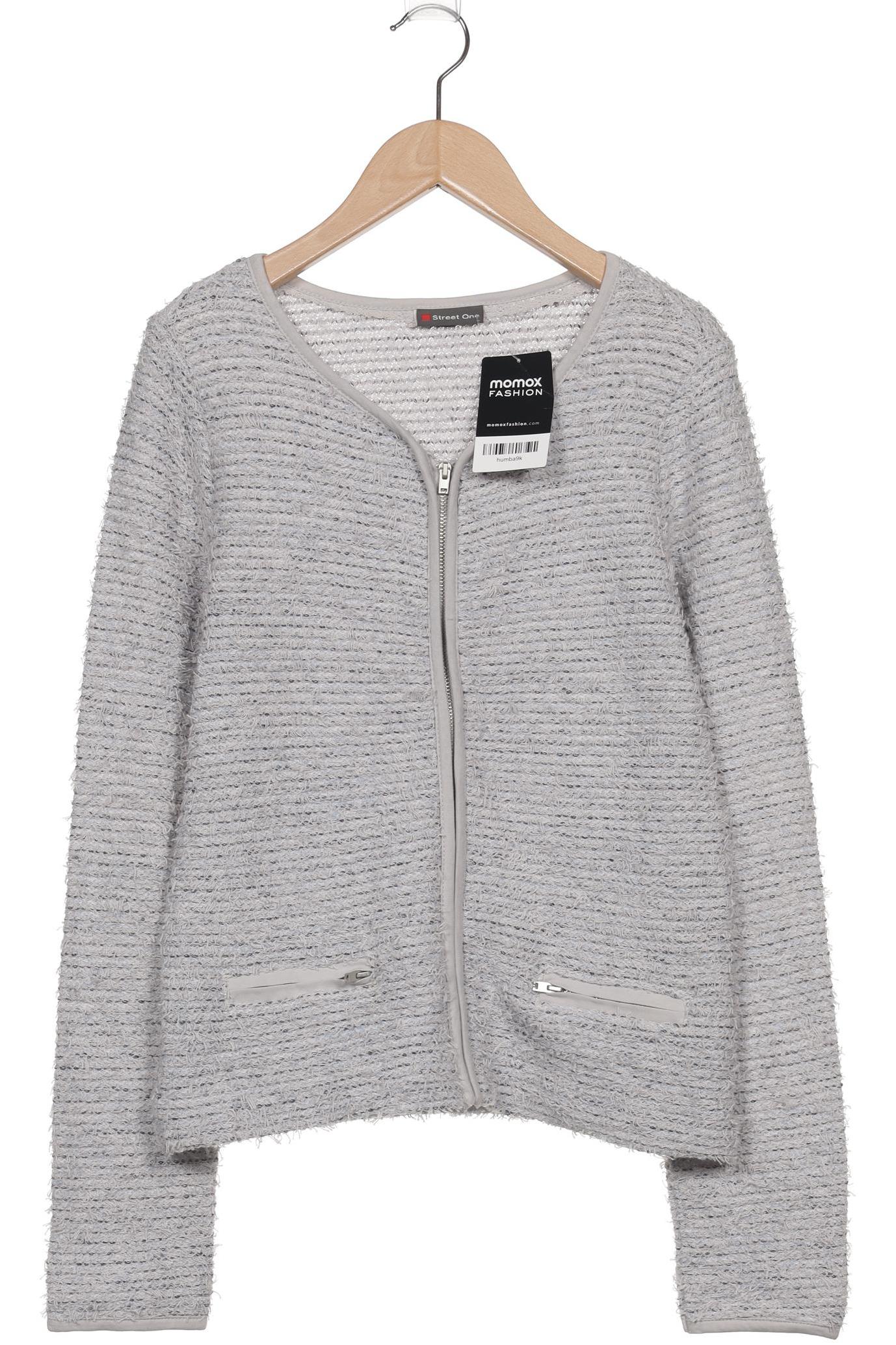 

Street One Damen Strickjacke, grau, Gr. 36