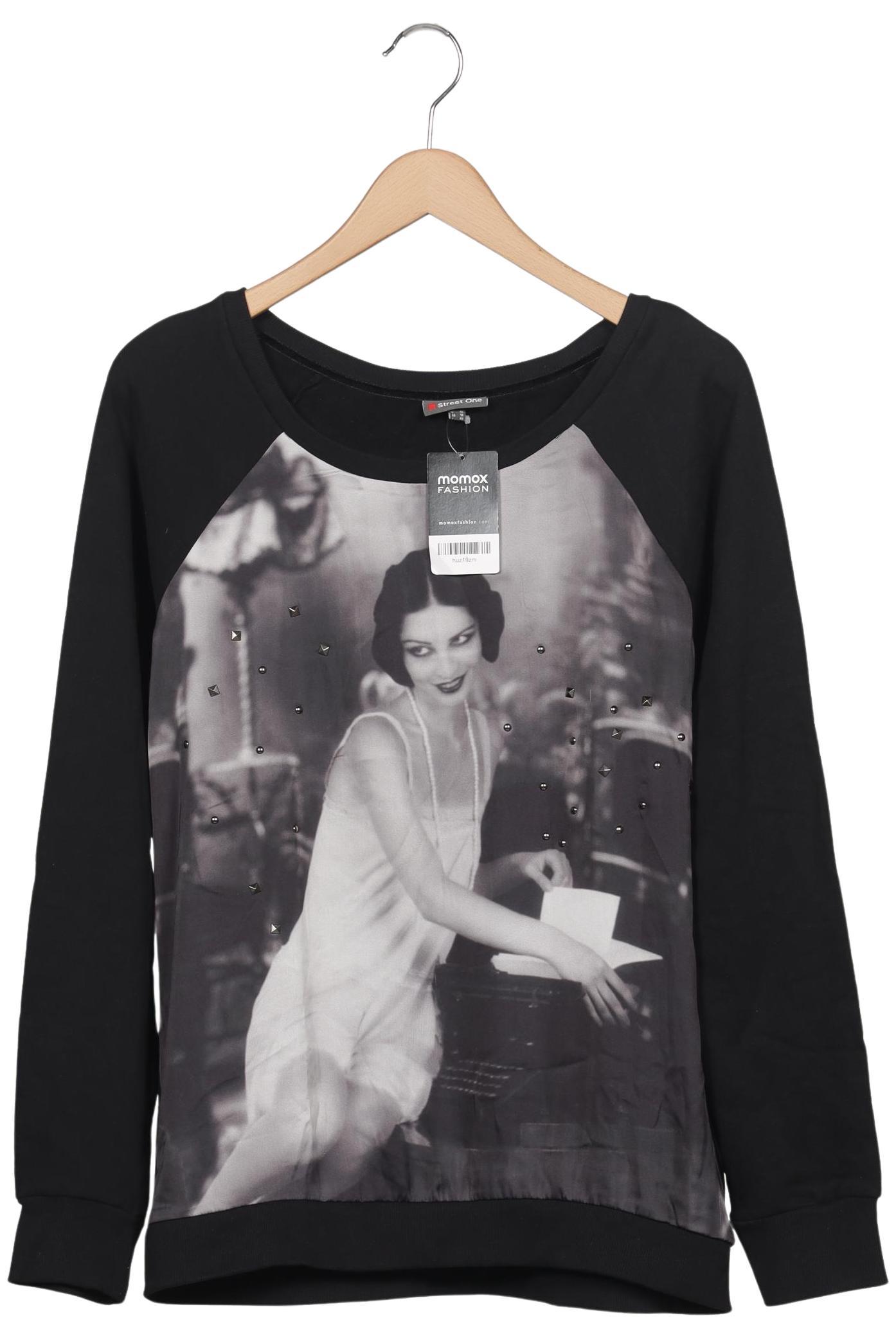

Street One Damen Sweatshirt, schwarz, Gr. 42