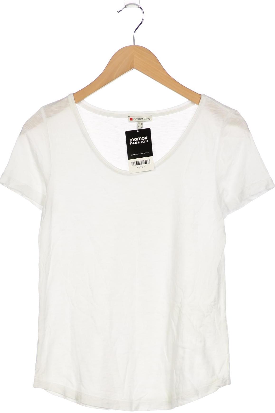

Street One Damen T-Shirt, weiß, Gr. 34