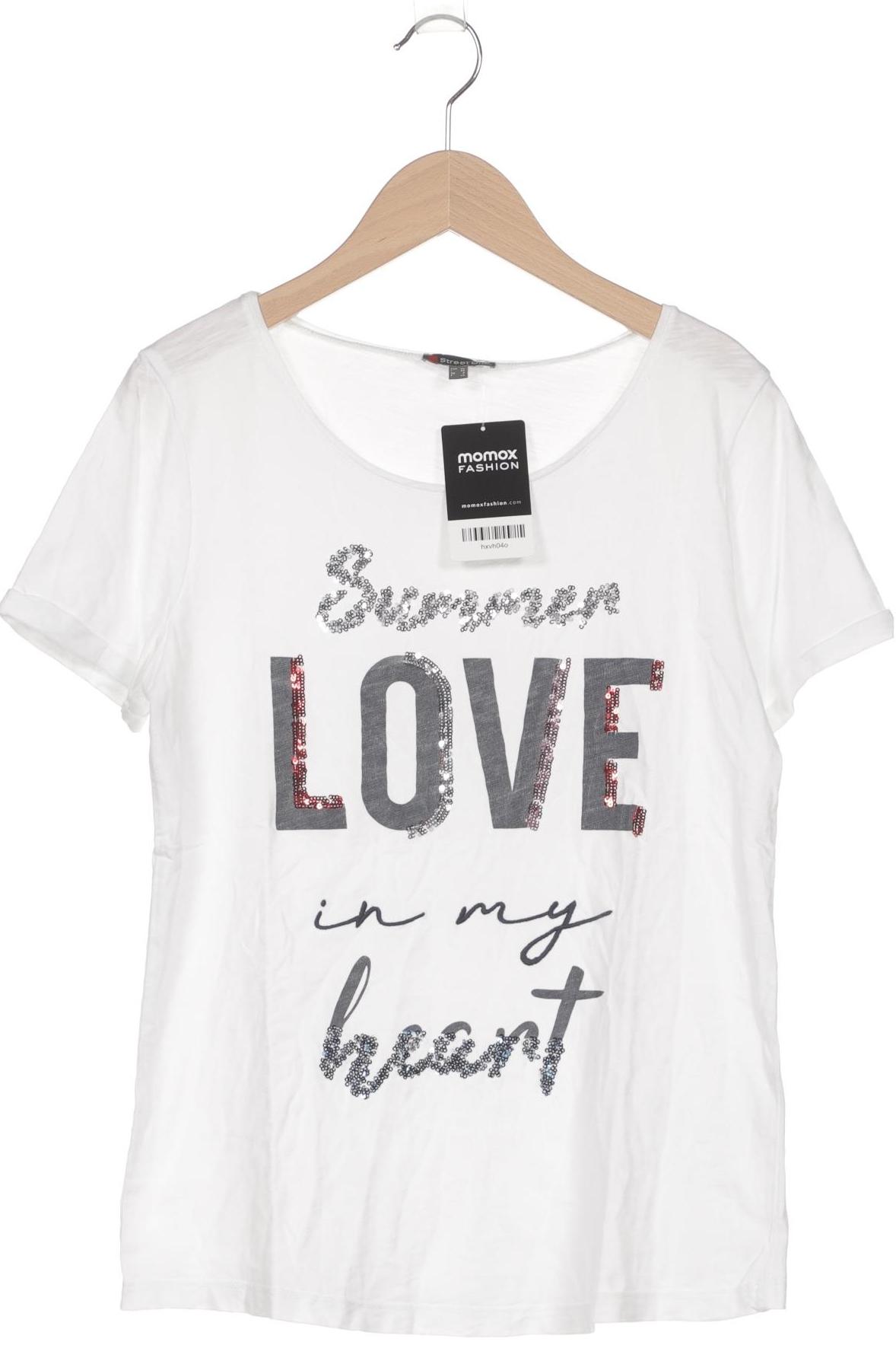 

Street One Damen T-Shirt, weiß, Gr. 34