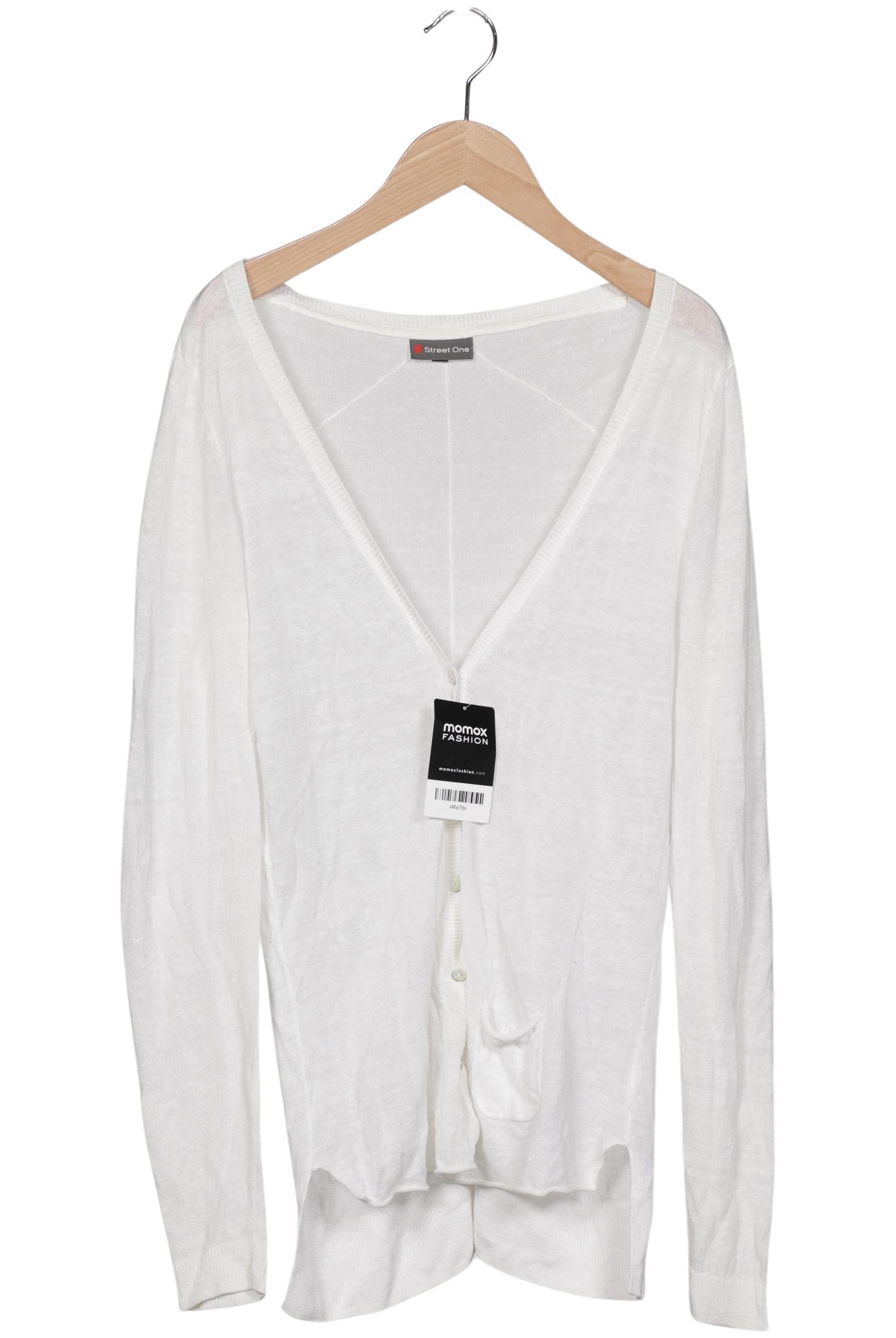 

Street One Damen Strickjacke, cremeweiß, Gr. 38