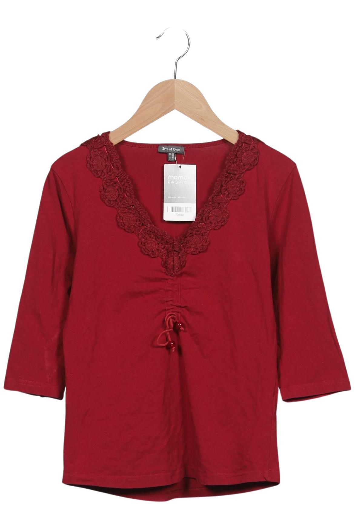

Street One Damen Langarmshirt, rot, Gr. 40