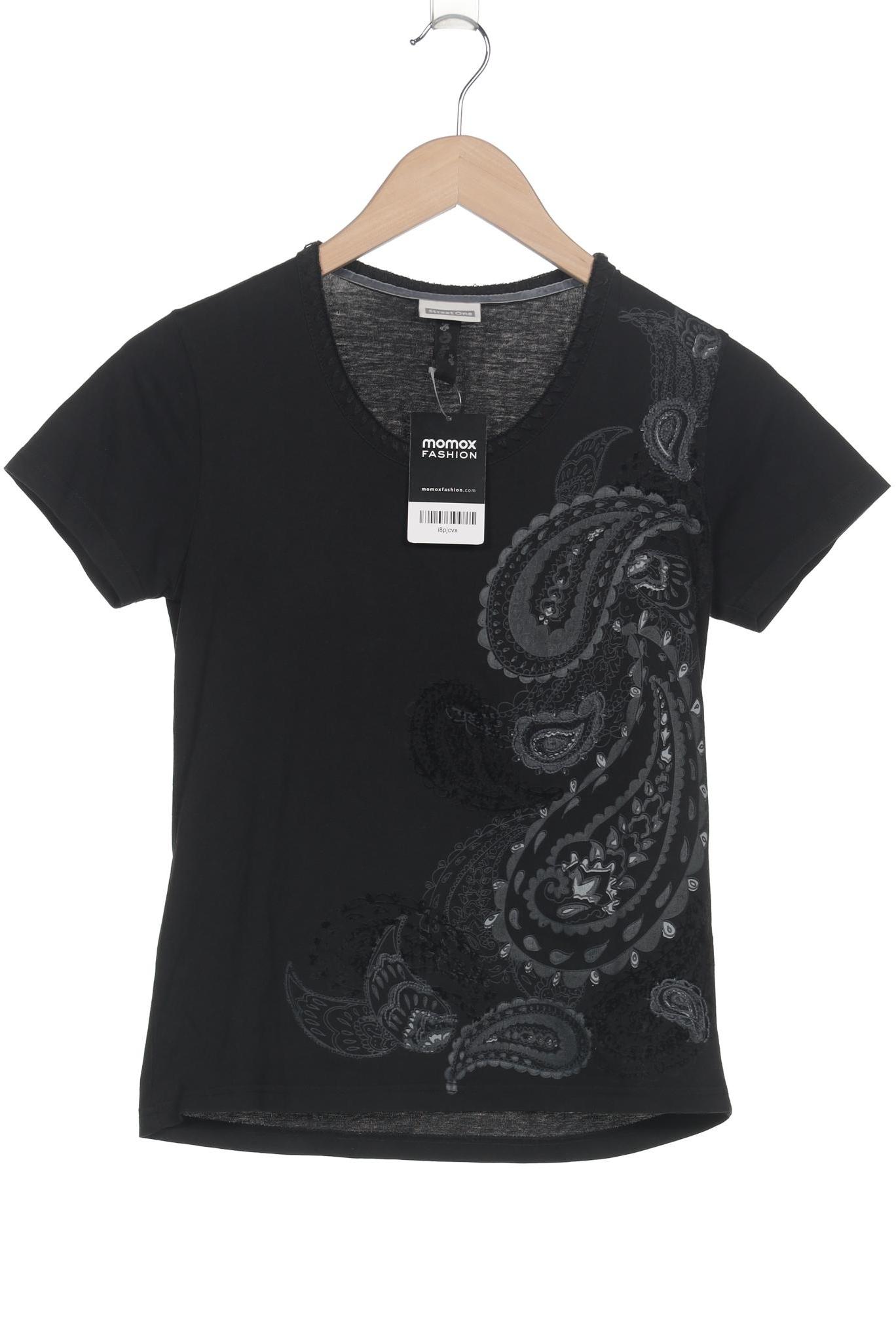 

Street One Damen T-Shirt, schwarz, Gr. 36