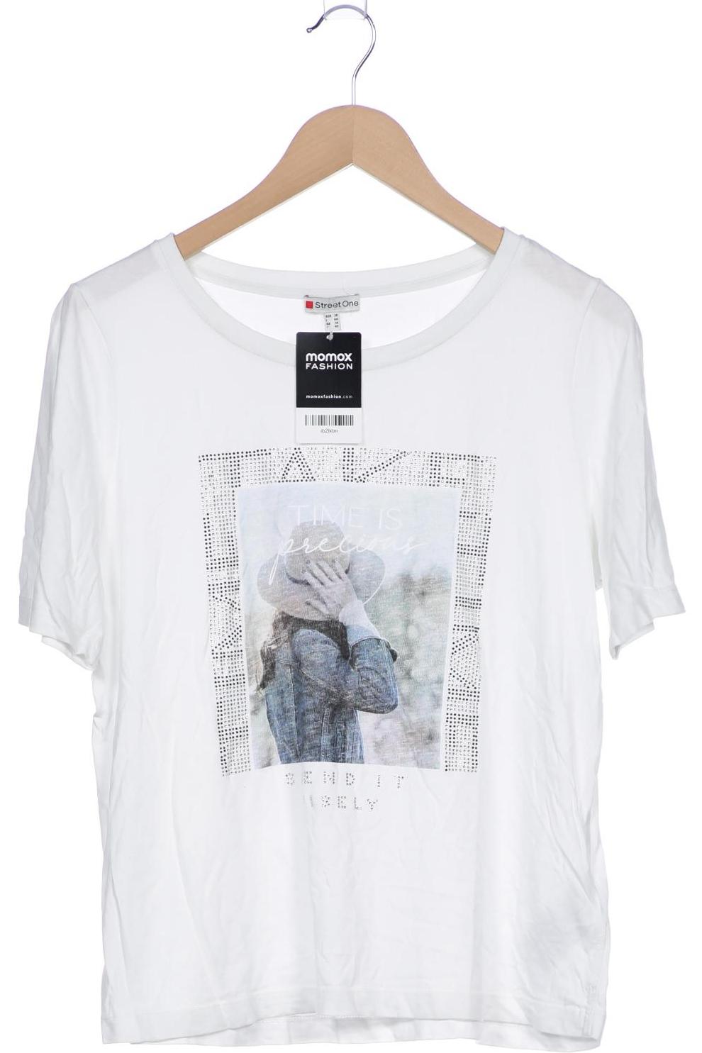 

Street One Damen T-Shirt, weiß, Gr. 40