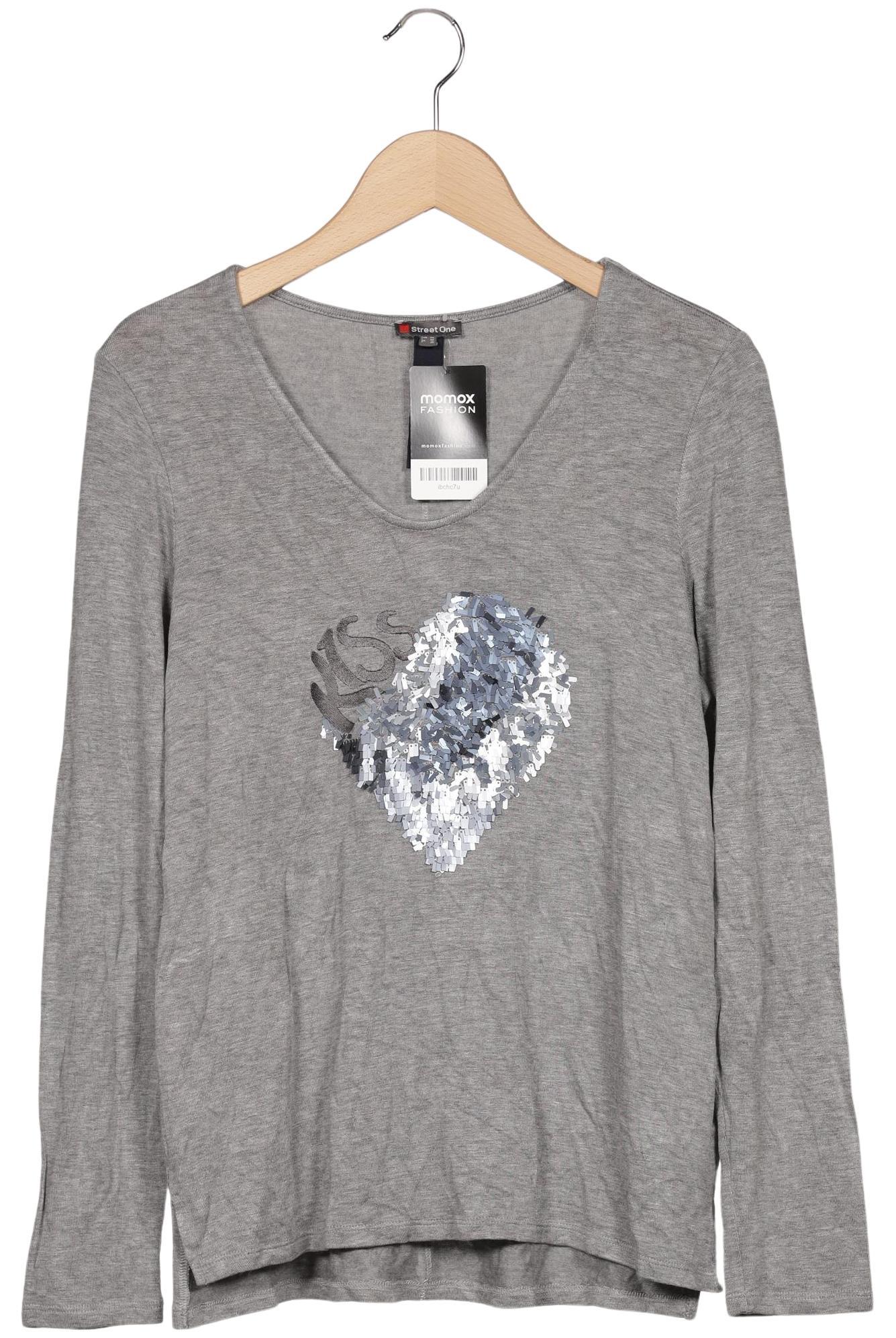 

Street One Damen Langarmshirt, grau, Gr. 38