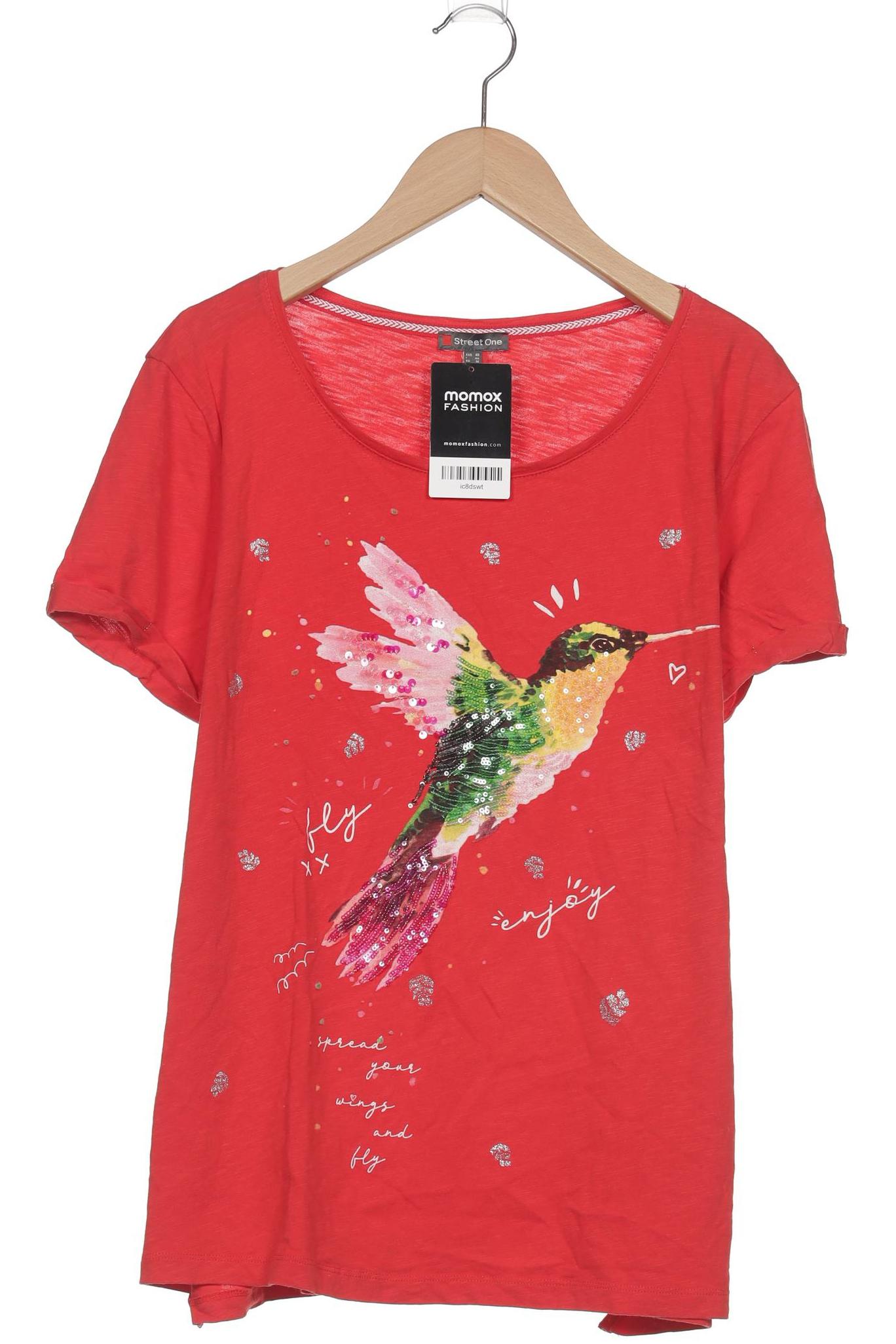

Street One Damen T-Shirt, rot, Gr. 40