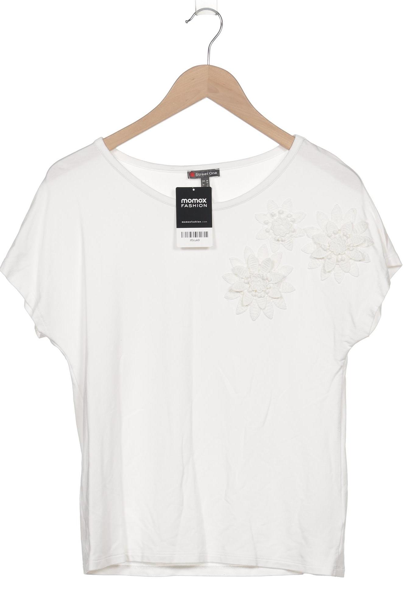 

Street One Damen T-Shirt, cremeweiß, Gr. 34