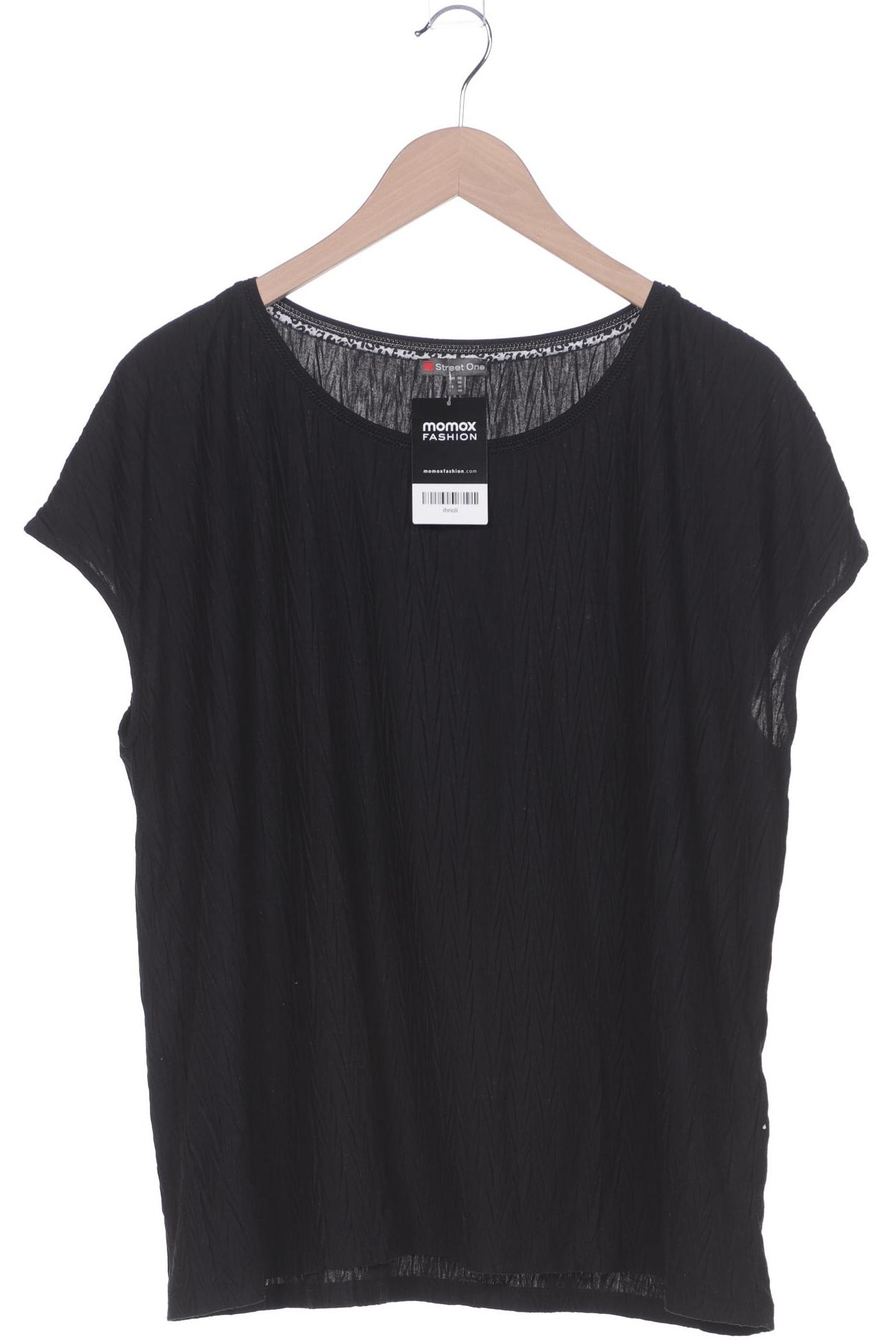 

Street One Damen T-Shirt, schwarz, Gr. 46